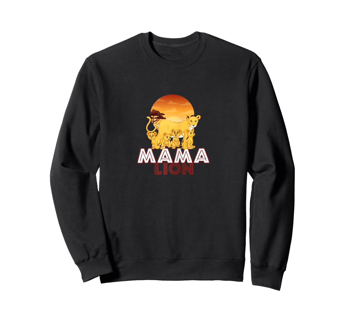 Mama Lion T-Shirt - Big Cat Family Mother Children Tee T-Shirt
