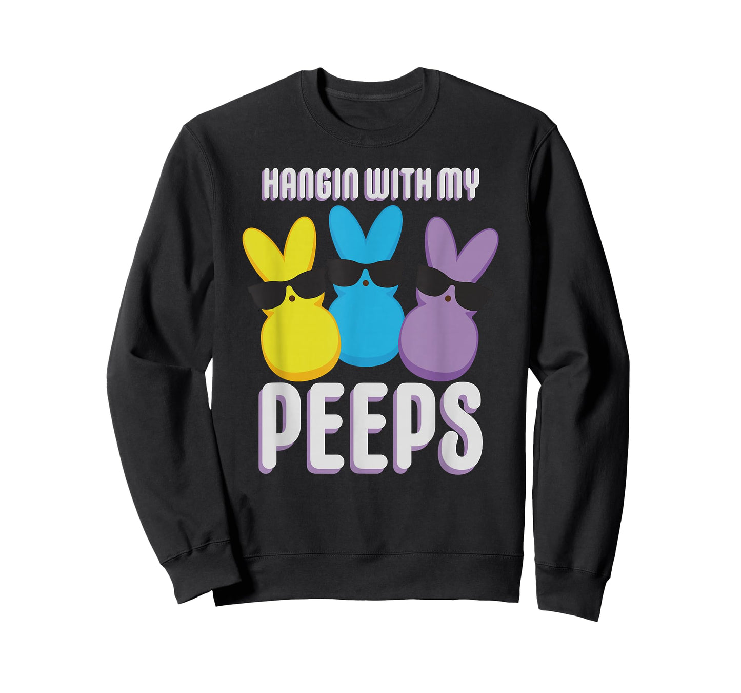 Peeps Easter Hangin With My Peeps Cool Bunnies T-Shirt
