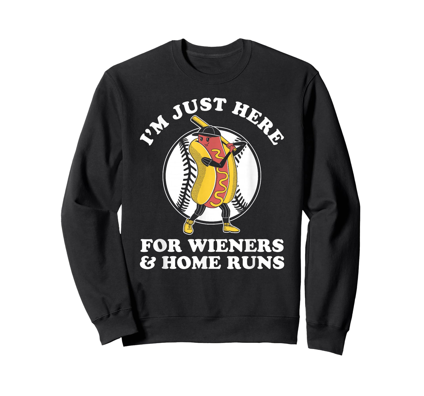 Funny Baseball Design for Women Men Wieners & Home Runs T-Shirt