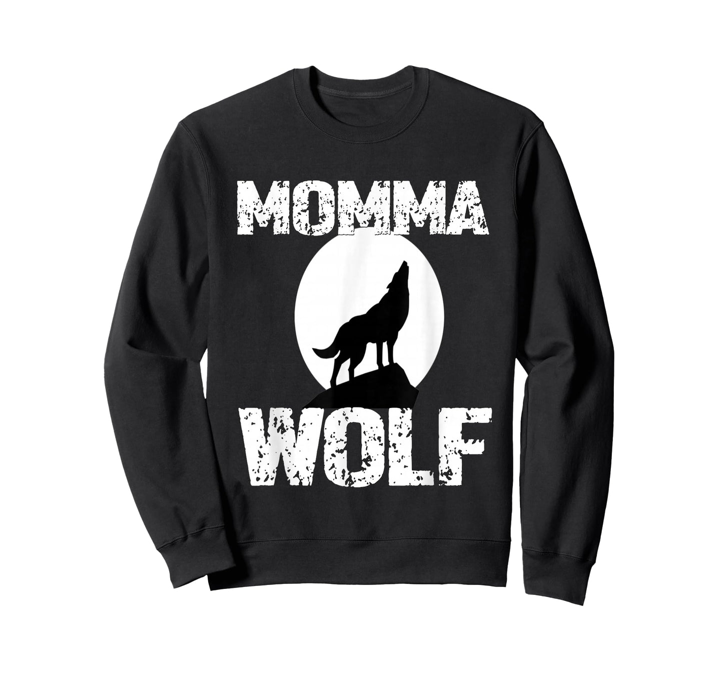 Momma Wolf Shirt Matching Family Tribe Wolves Moon Mom Mum T-Shirt