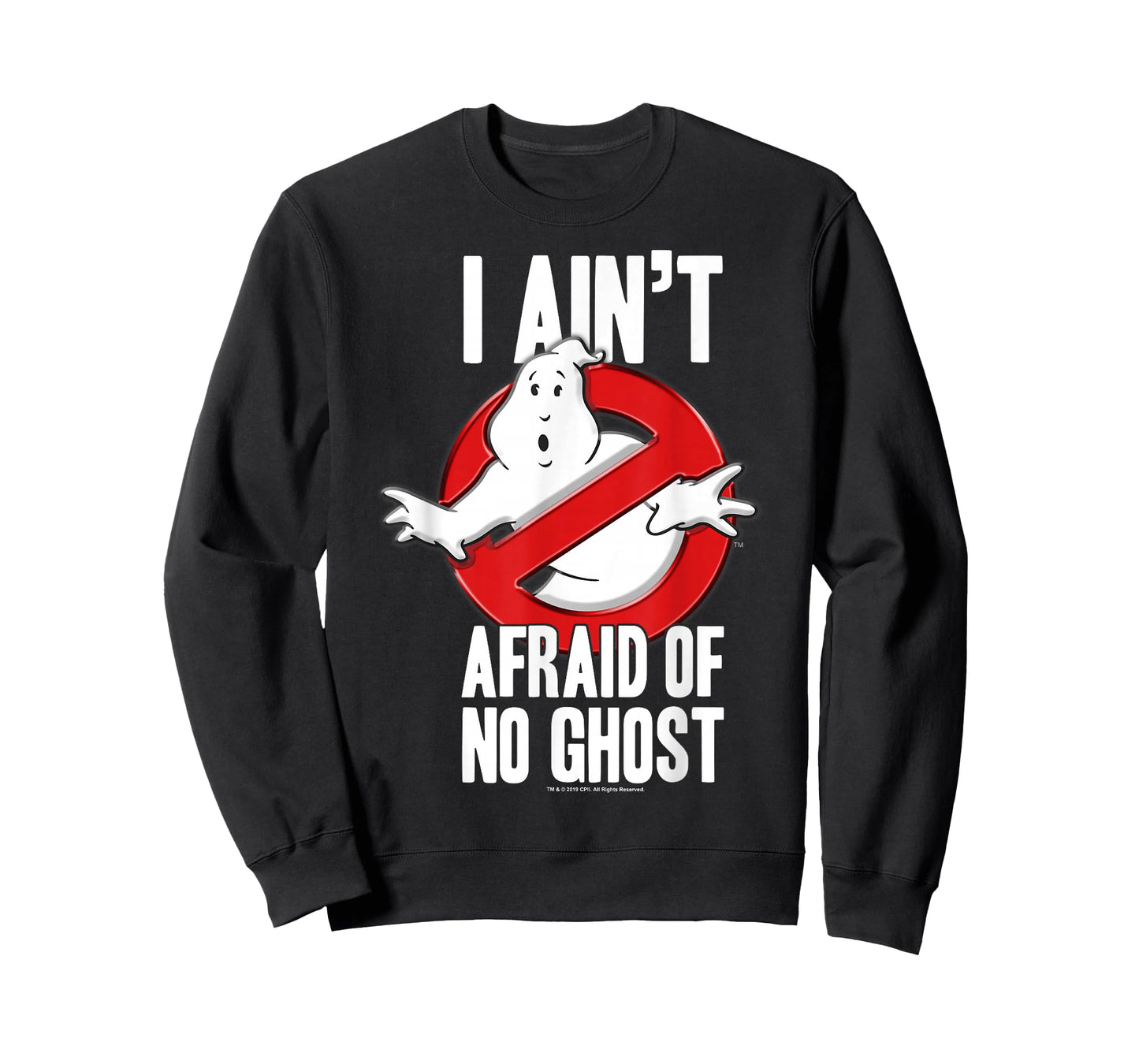 Ghostbusters I Ain't Afraid Of No Ghost Bold Text T-Shirt