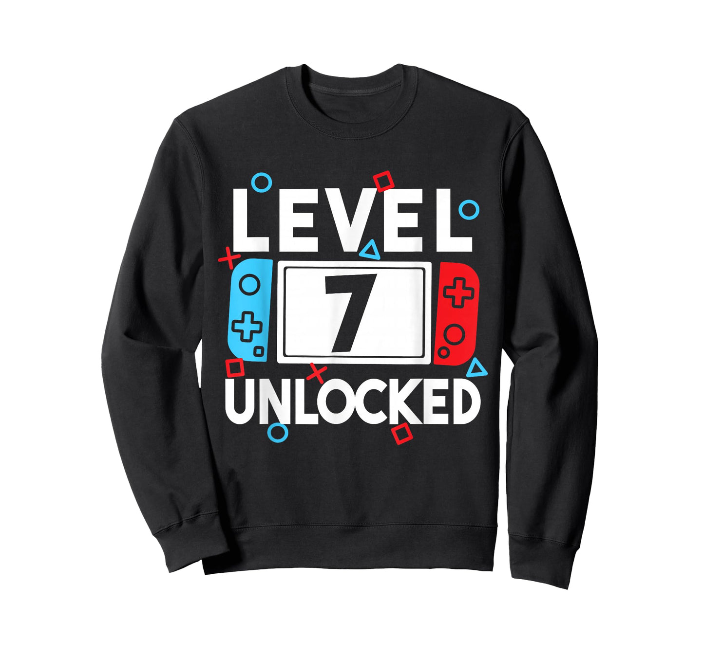 Level 7 Unlocked Gamer 7th Birthday Video Game Boys T-Shirt