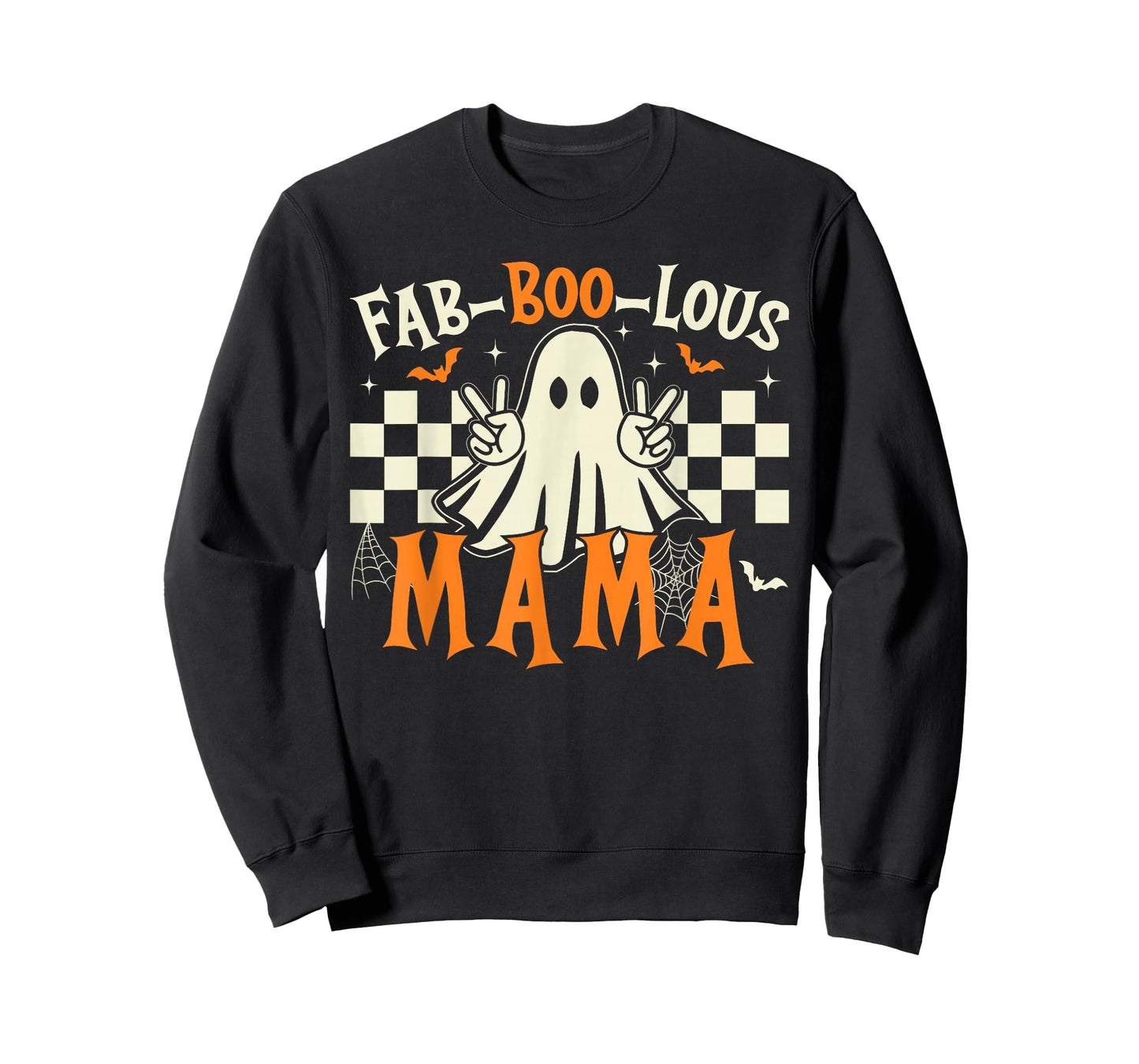 Fab Boo Lous Mama Retro Ghost Spooky Mama Halloween Costume T-Shirt