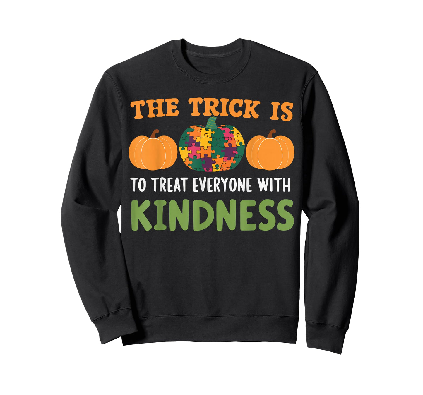Support Autism Halloween Spooky Autistic Trick Or Treat T-Shirt