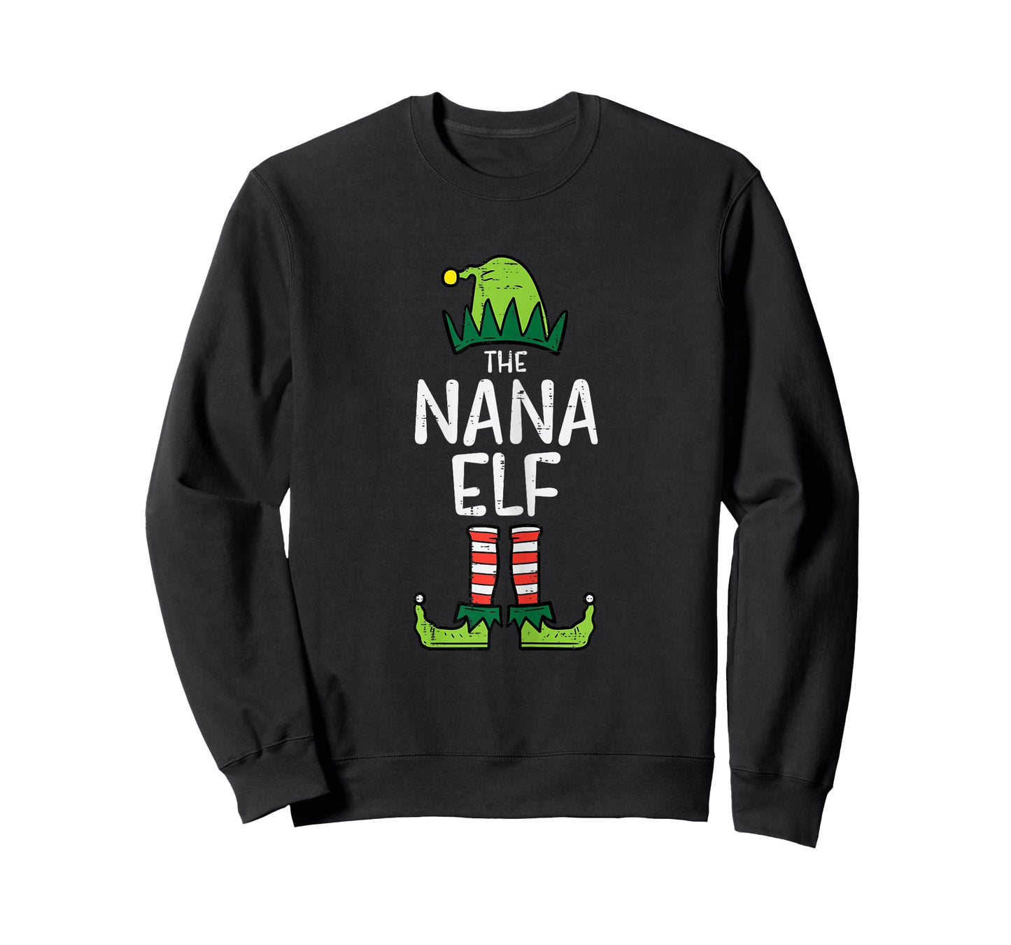 Nana Elf Xmas Matching Christmas For Family Grandma Set T-Shirt