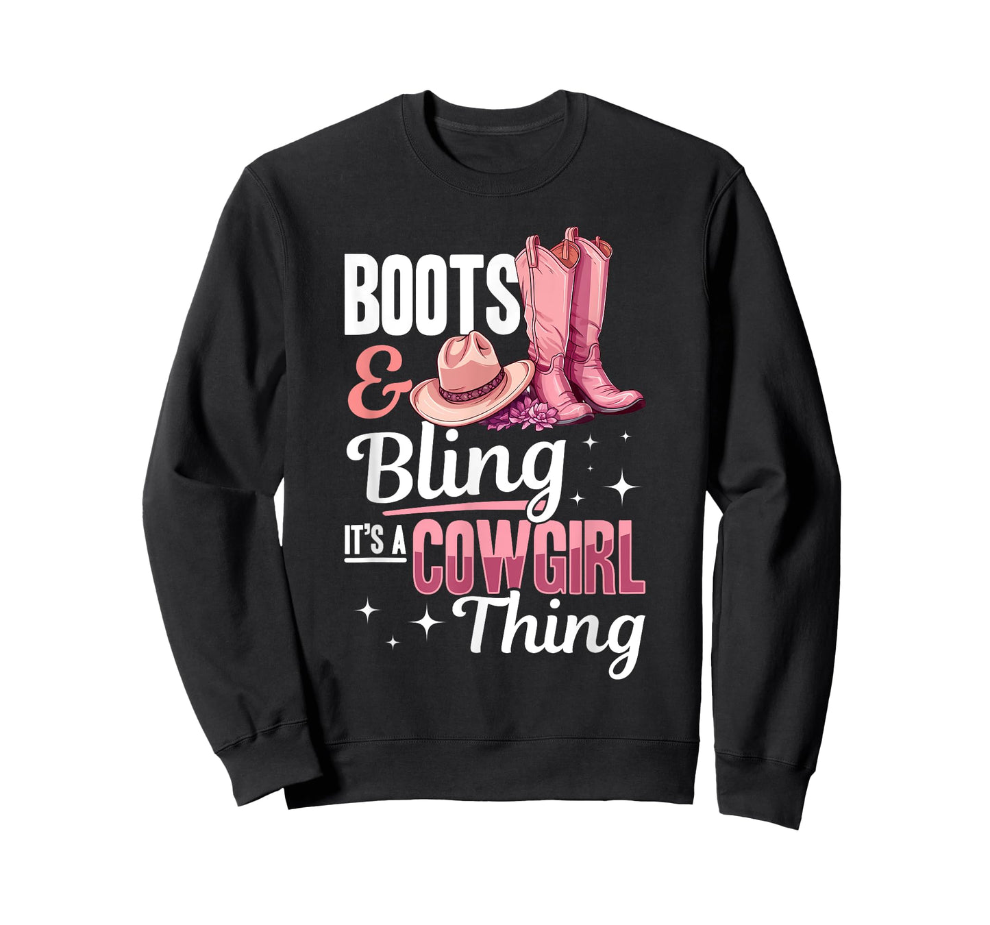 Rodeo Western Country Southern Cowgirl hat - Boots & Bling T-Shirt