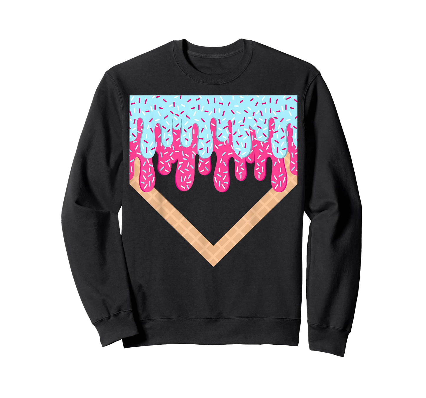 Baseball Drip Boys Home Plate Ice Cream Sport Players & Fans T-Shirt