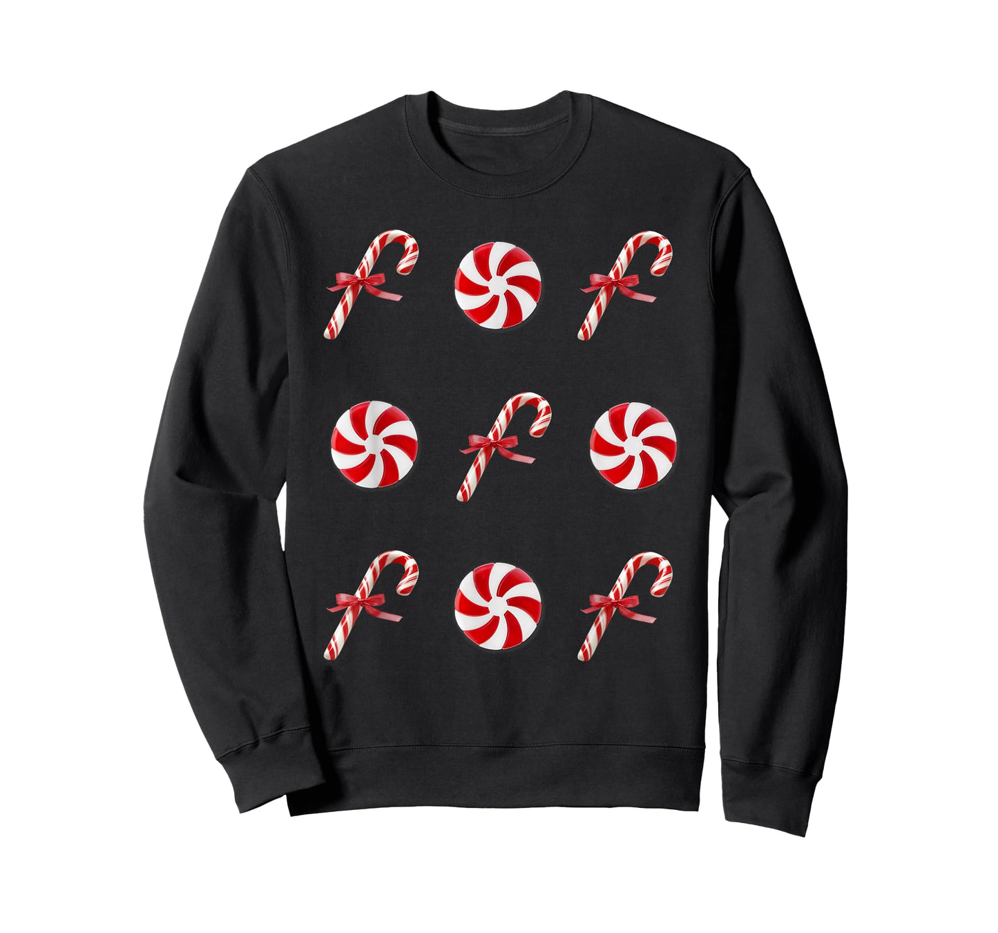 Peppermint Candy Cane Christmas T-Shirt