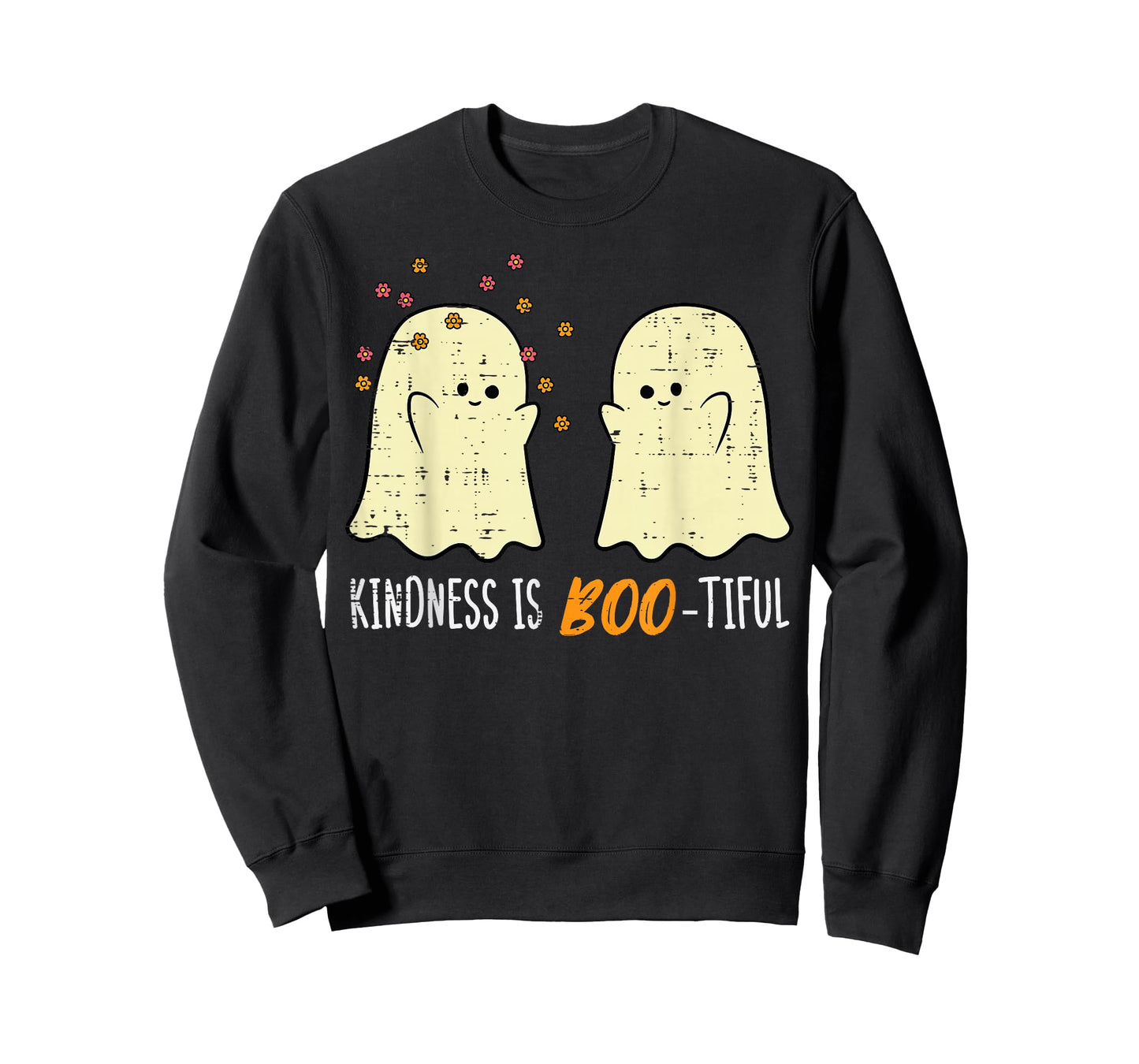 Halloween Ghosts Kindness Boo Tiful Costume Women Girls Kids T-Shirt