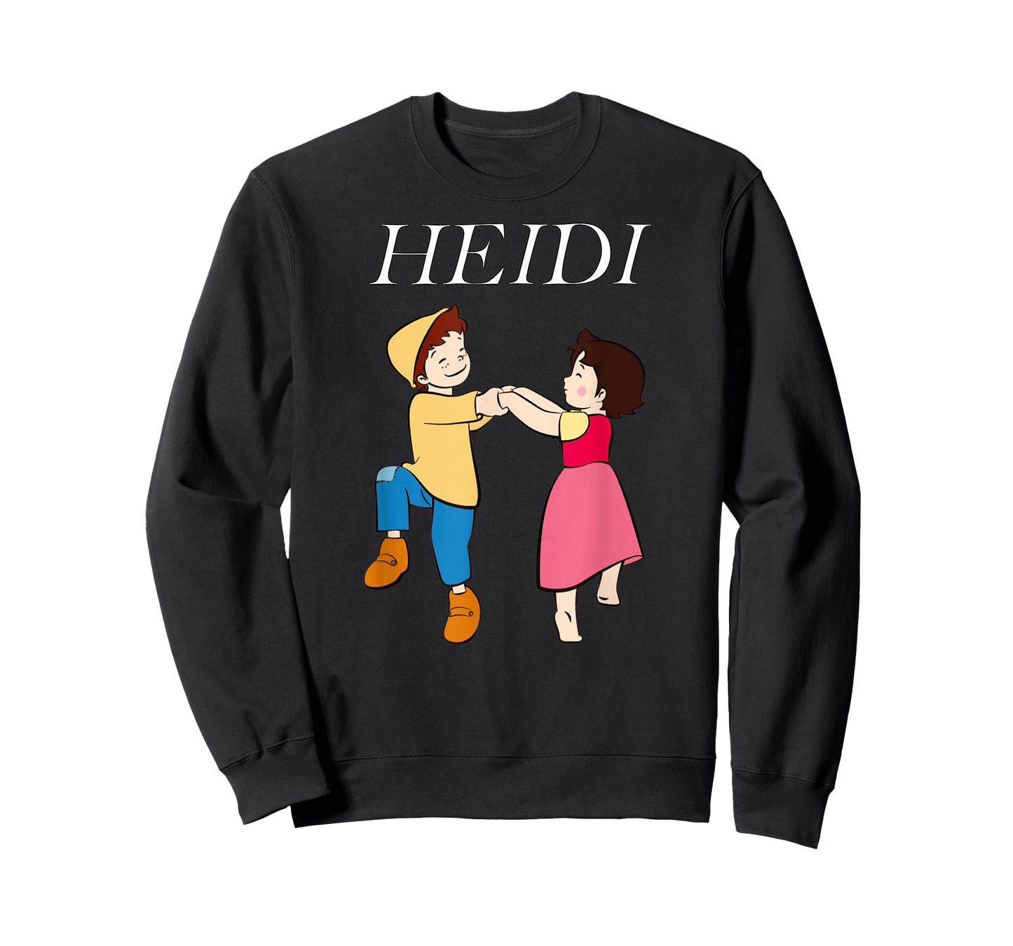 Heidi and Peter Dancing Cartoon TV Series with Logo T-Shirt