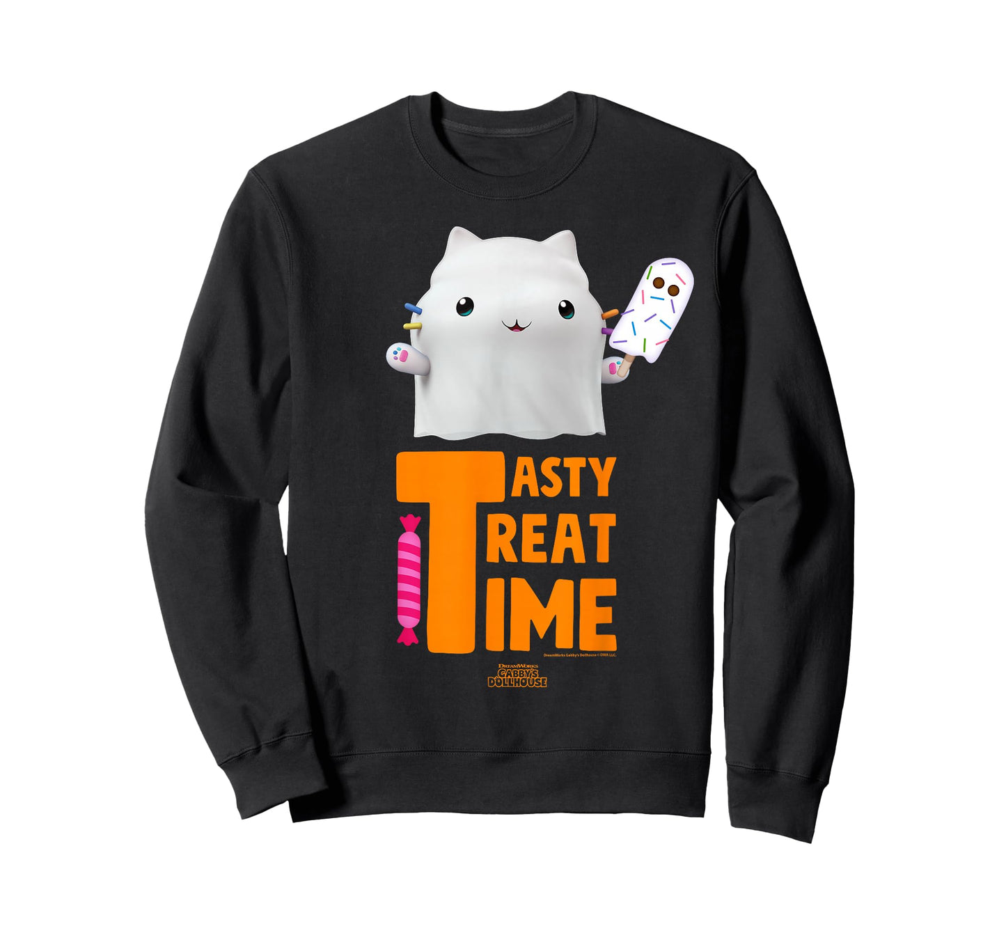 DreamWorks Gabby’s Dollhouse Cakey Tasty Treat Time Ghost T-Shirt