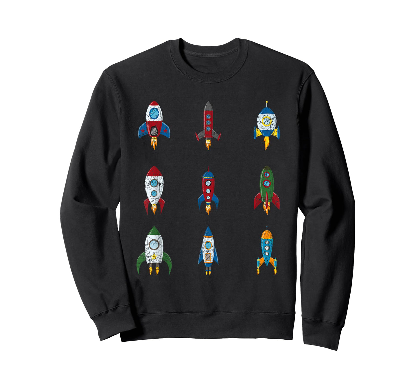 Retro Rocket Ships Outer Space Boys Kids Gift Idea Astronaut T-Shirt