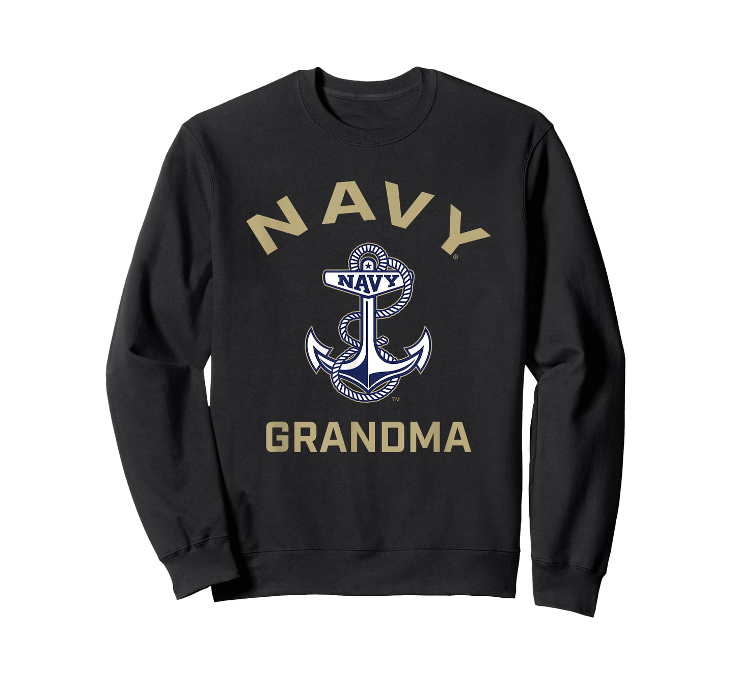 US Naval Academy Navy Midshipmen Arched Grandma T-Shirt