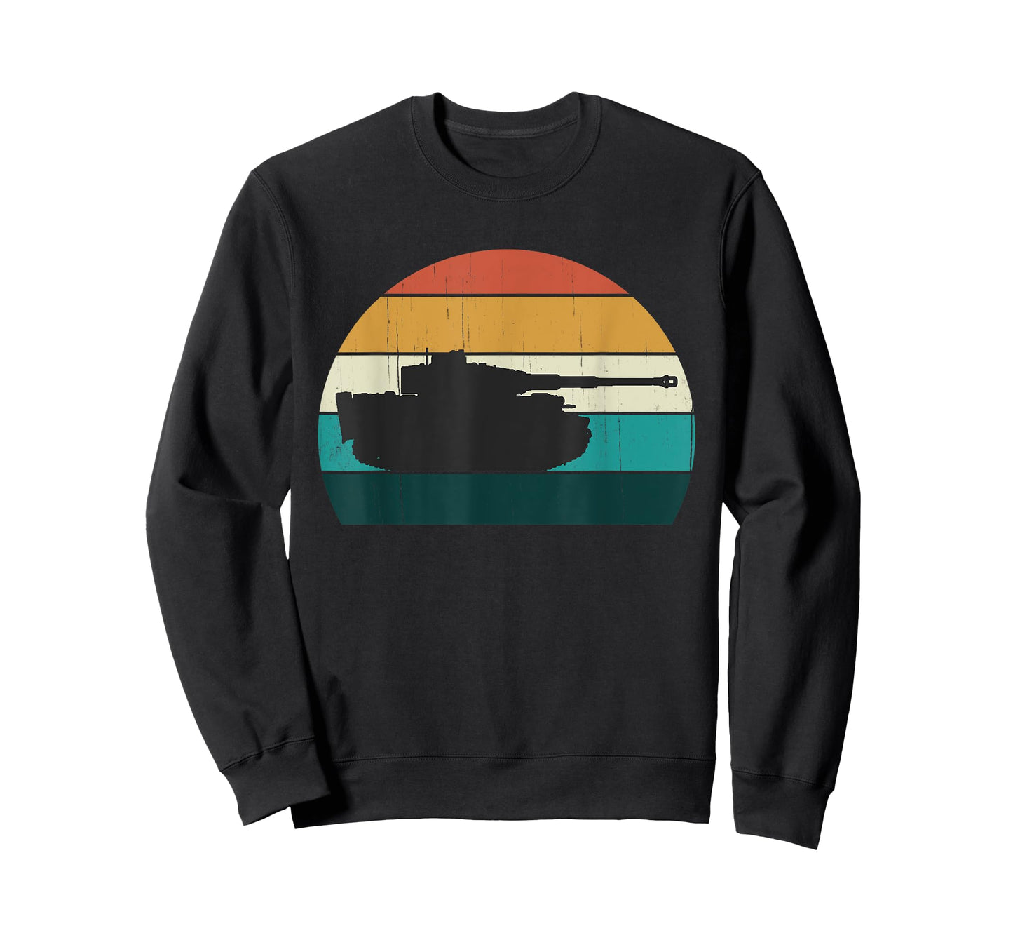 Vintage Tiger Tank - World War 2 (WW2) History Retro Sunset T-Shirt