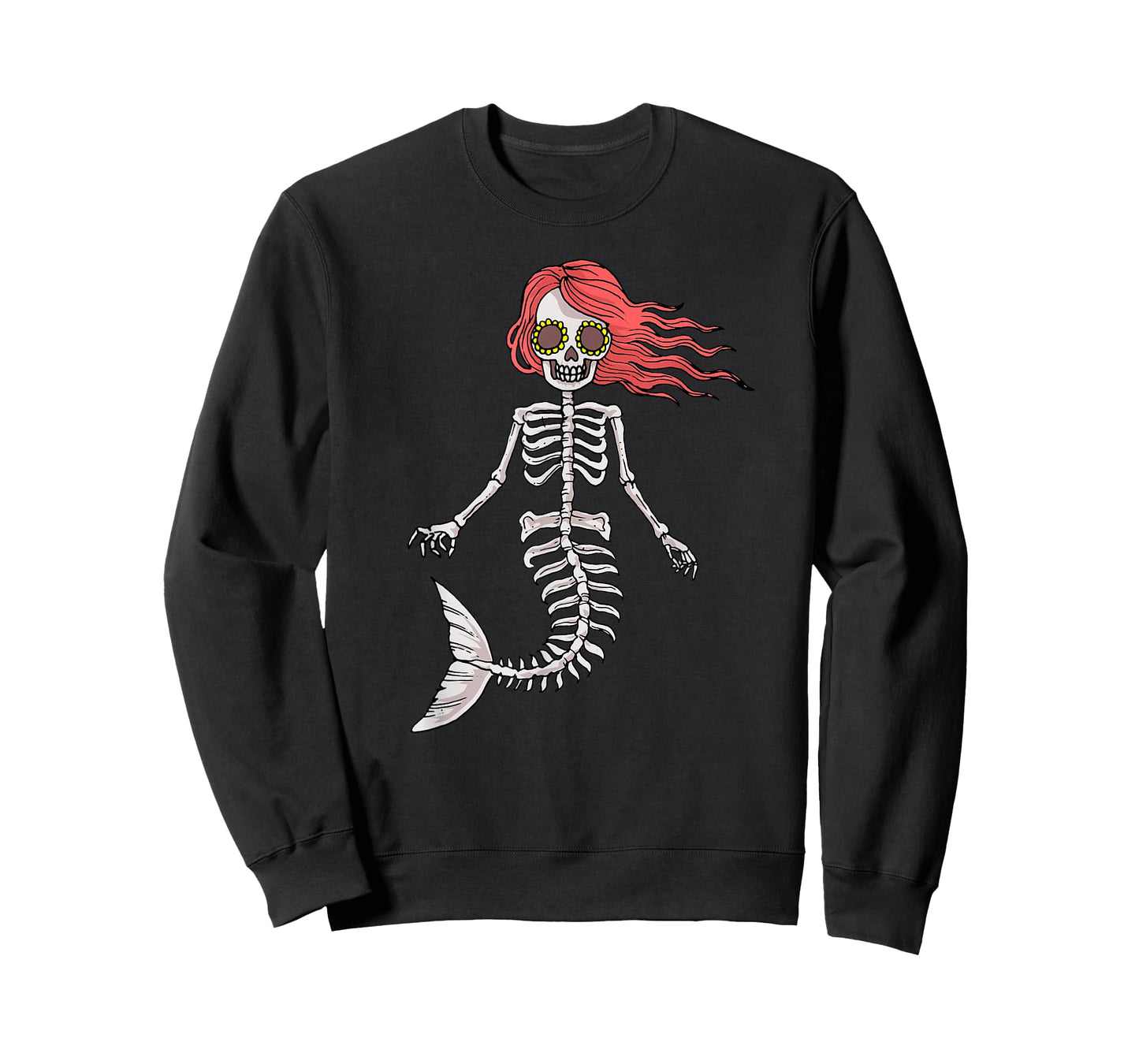 Mermaid Halloween Skeleton Shirt T-Shirt
