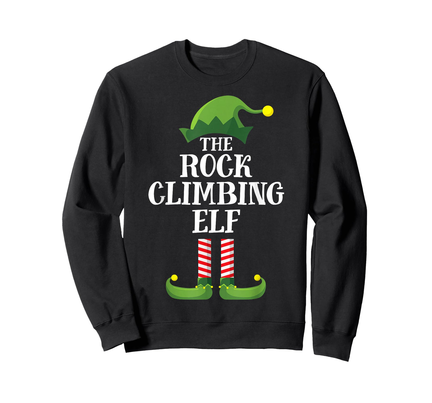 Rock Climbing Elf Matching Family Group Christmas Pyjamas T-Shirt