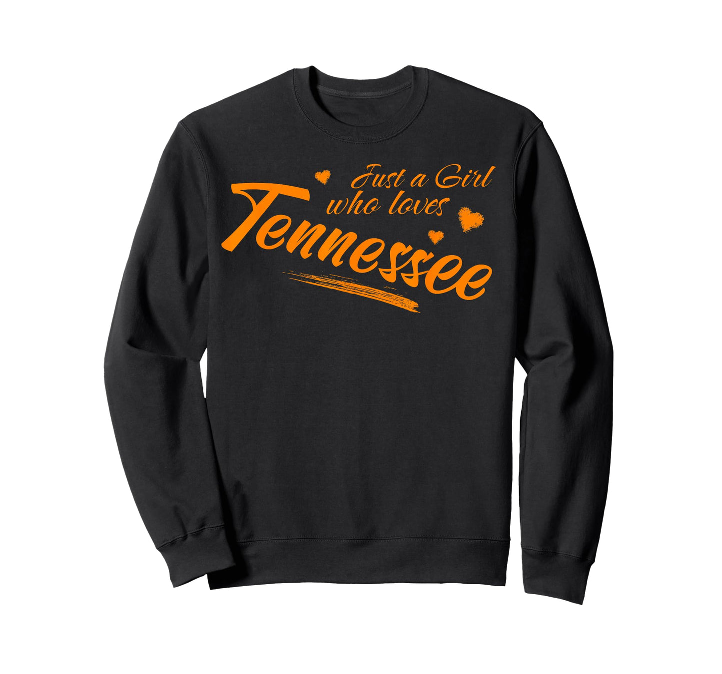 Just A Girl Who Loves Tennessee, Women's Cute TN Orange T-Shirt