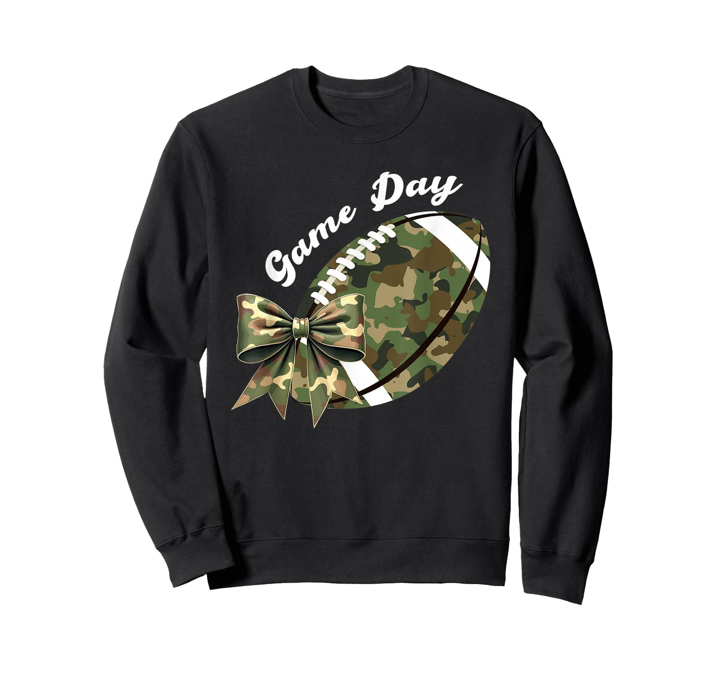 Camouflage Old Game Day Camo Football Seasons Women Girls T-Shirt