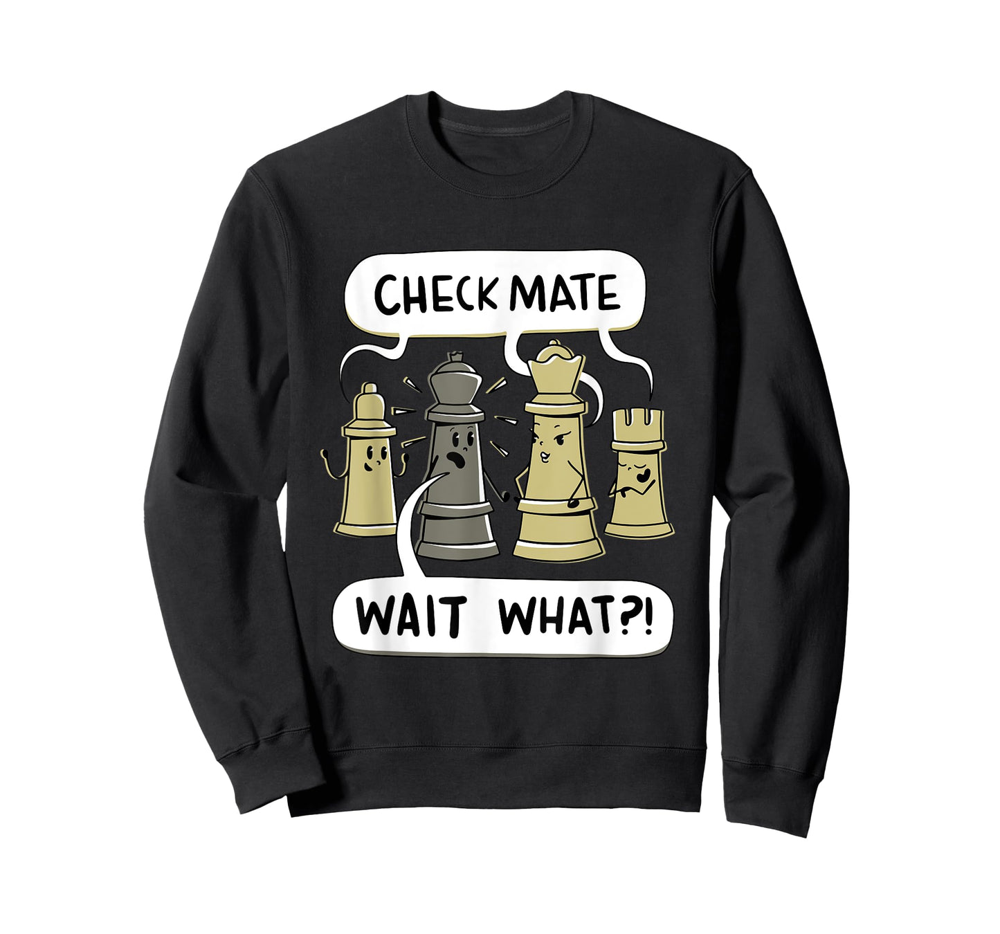 Check Mate Wait What? Funny Chess T-Shirt