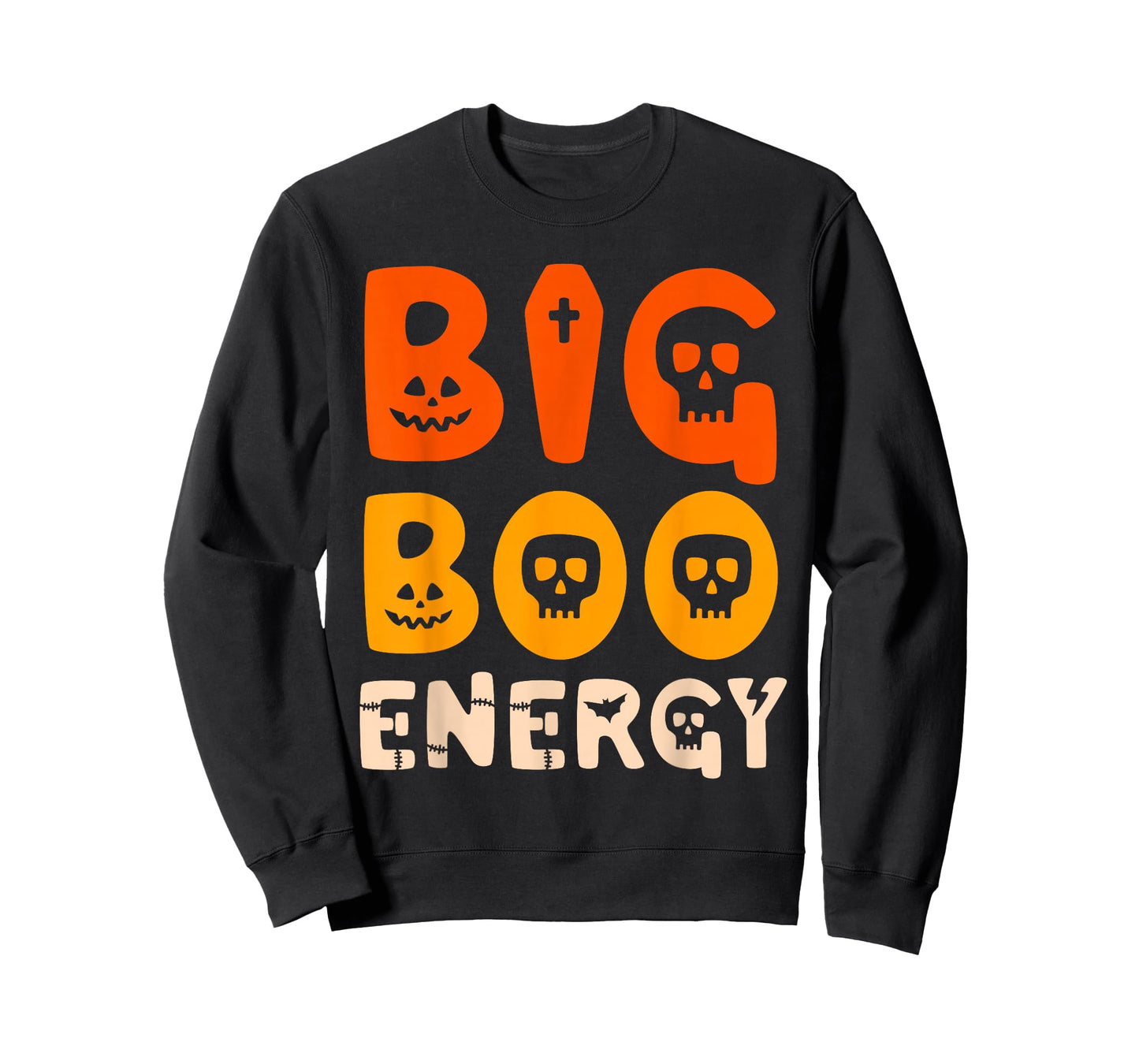 Big Boo Energy Halloween Ghost Shirt For Women Funny Costume T-Shirt