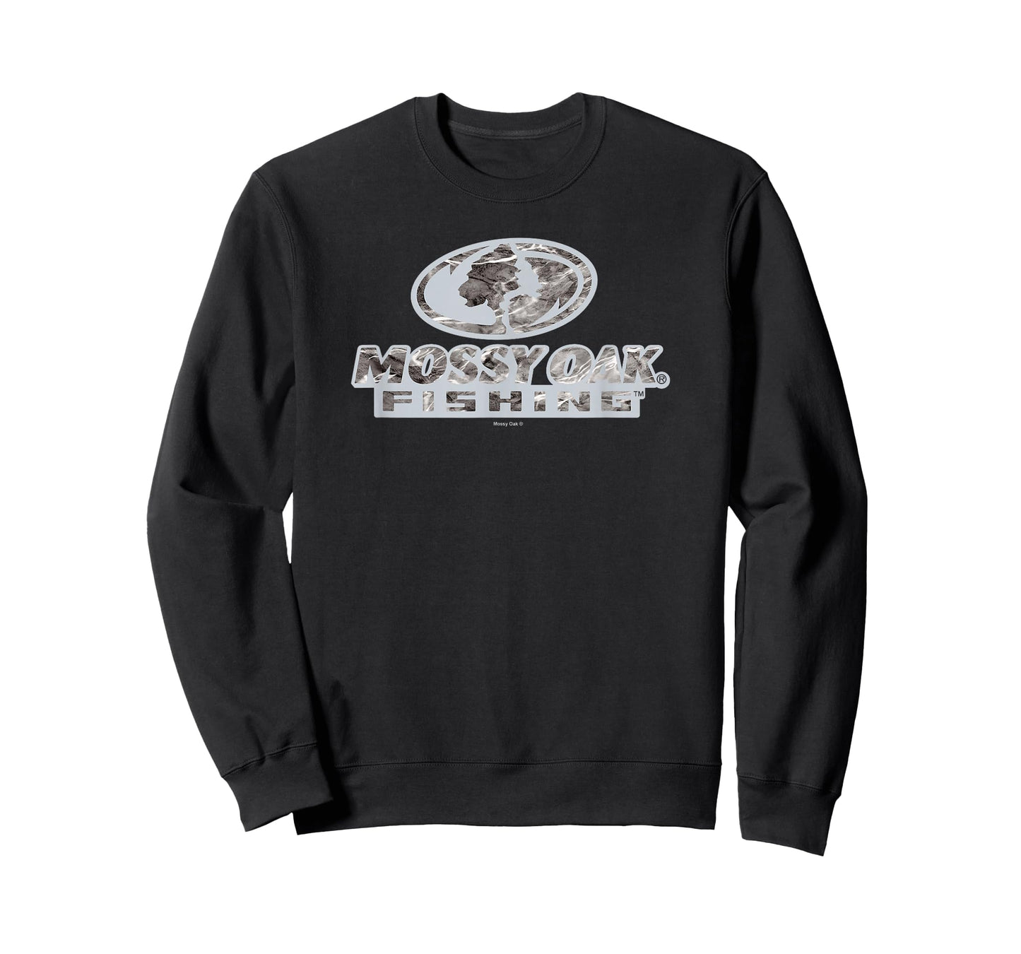 Mossy Oak Fishing Open Water Classic Grey Logo T-Shirt
