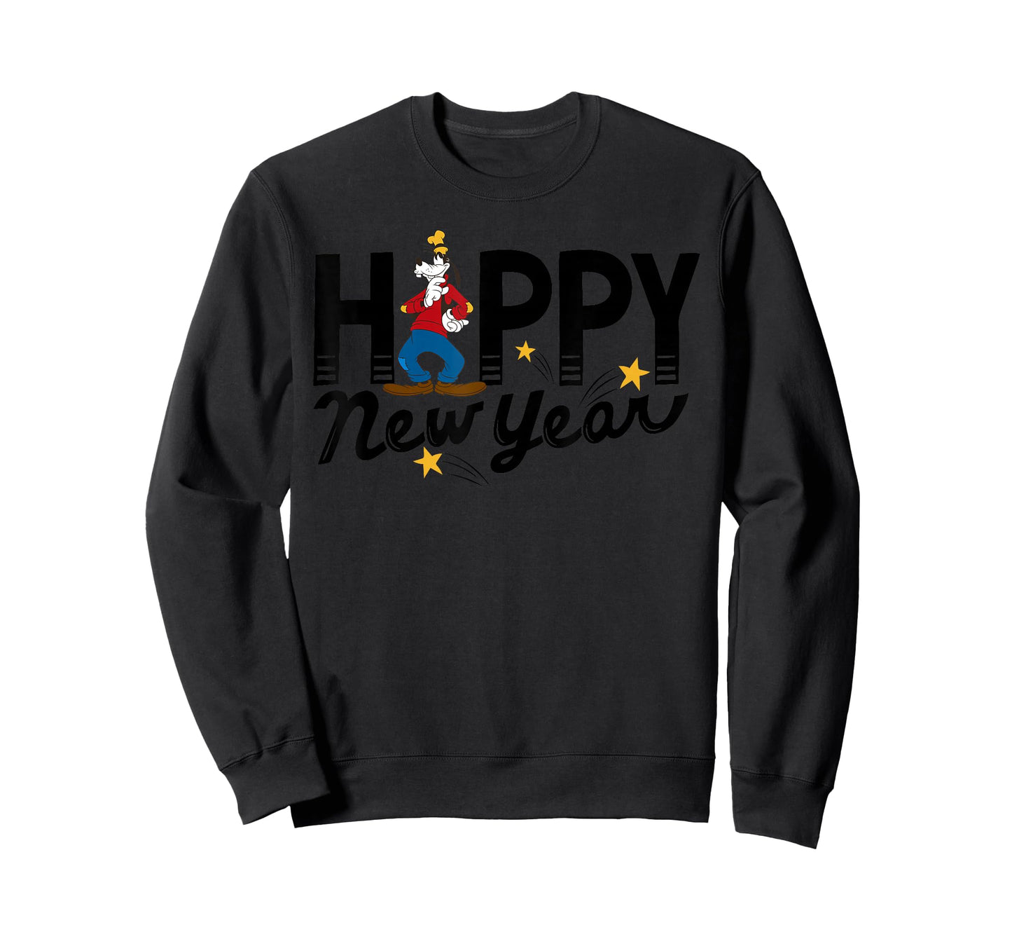 Disney Vintage Goofy Happy New Year T-Shirt T-Shirt