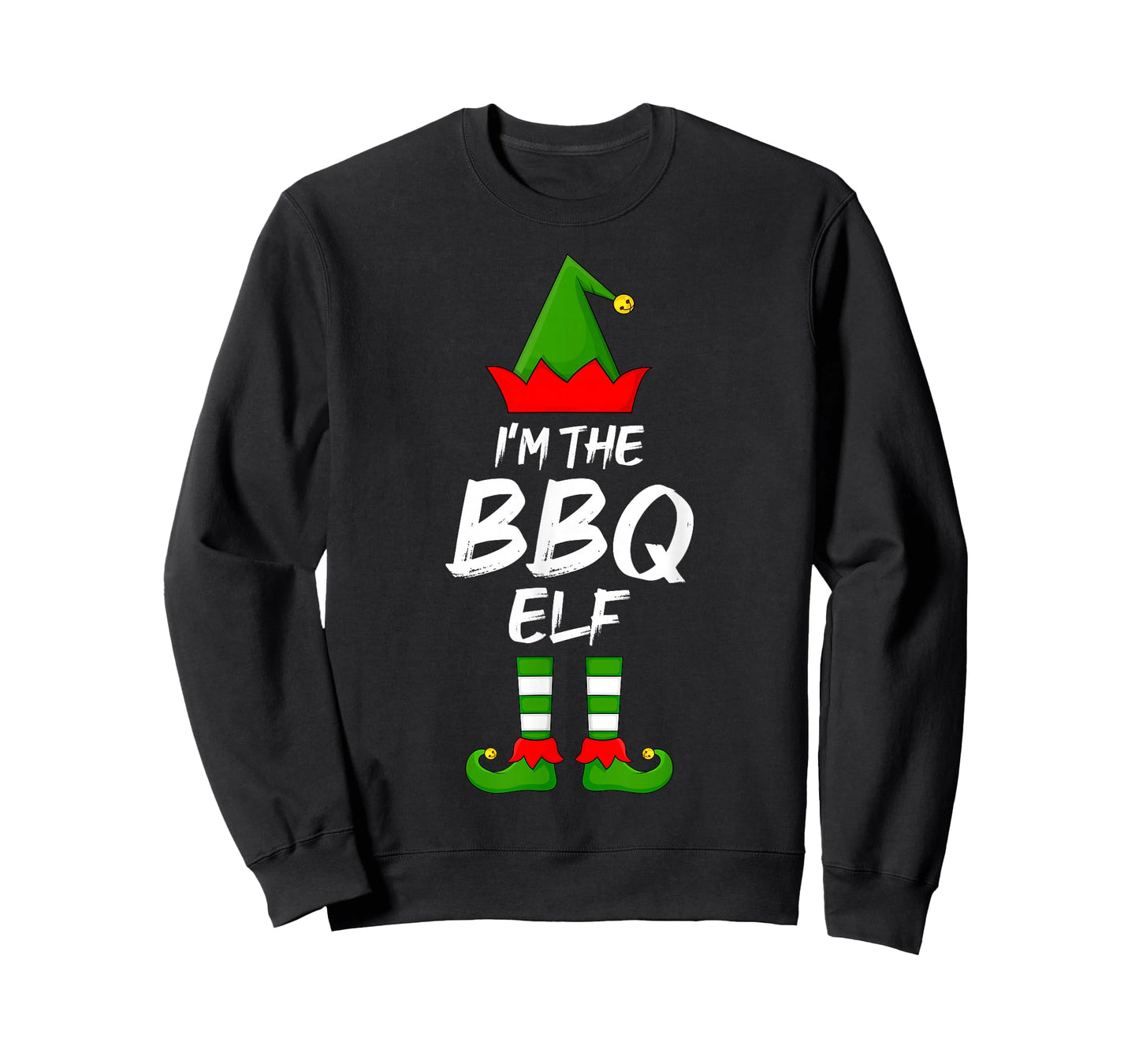 I'm The BBQ Elf Funny Matching Family Elf Christmas T-Shirt