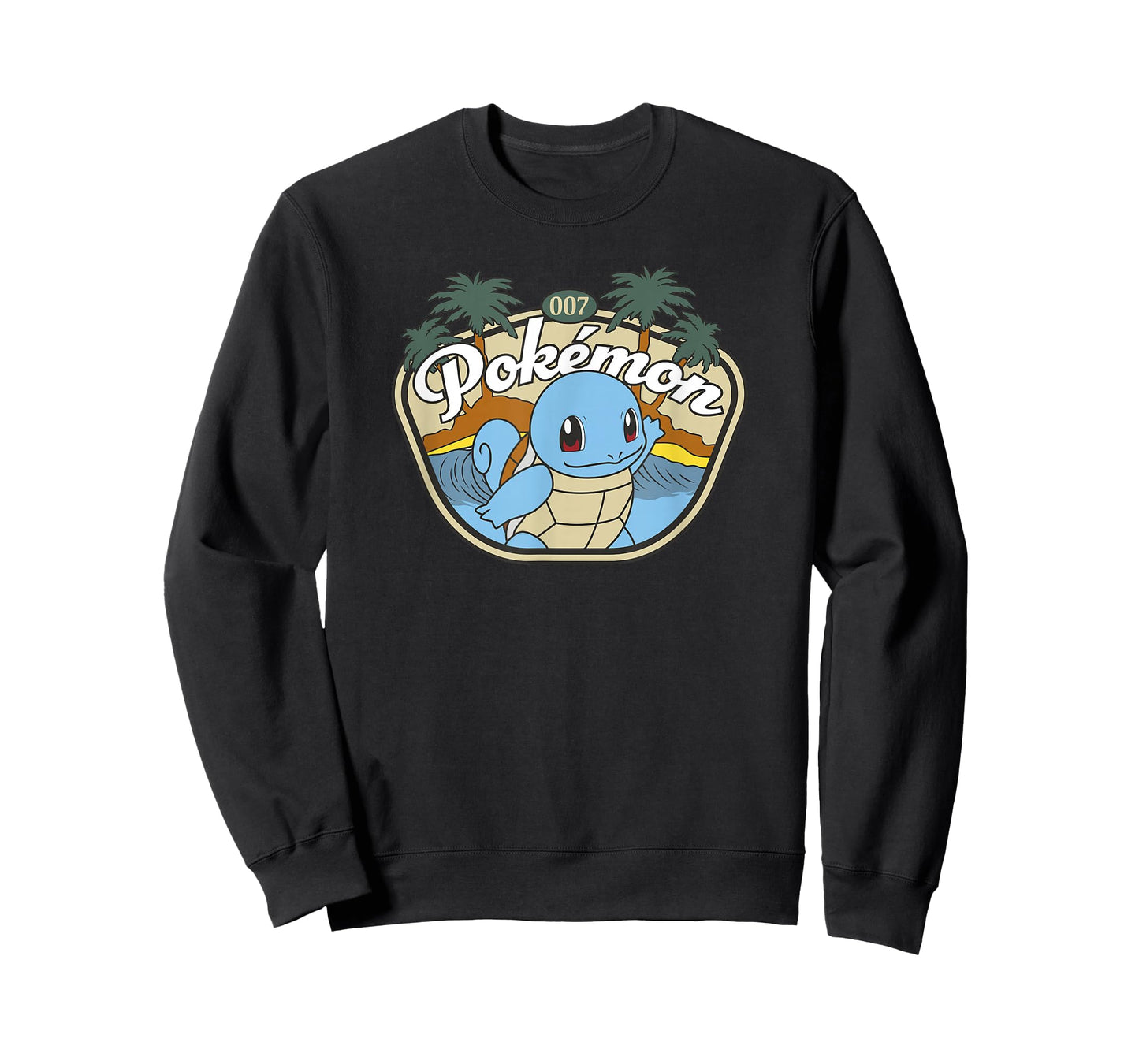 Pokémon 007 Squirtle Surfing Outdoors Adventure Beach Poster T-Shirt