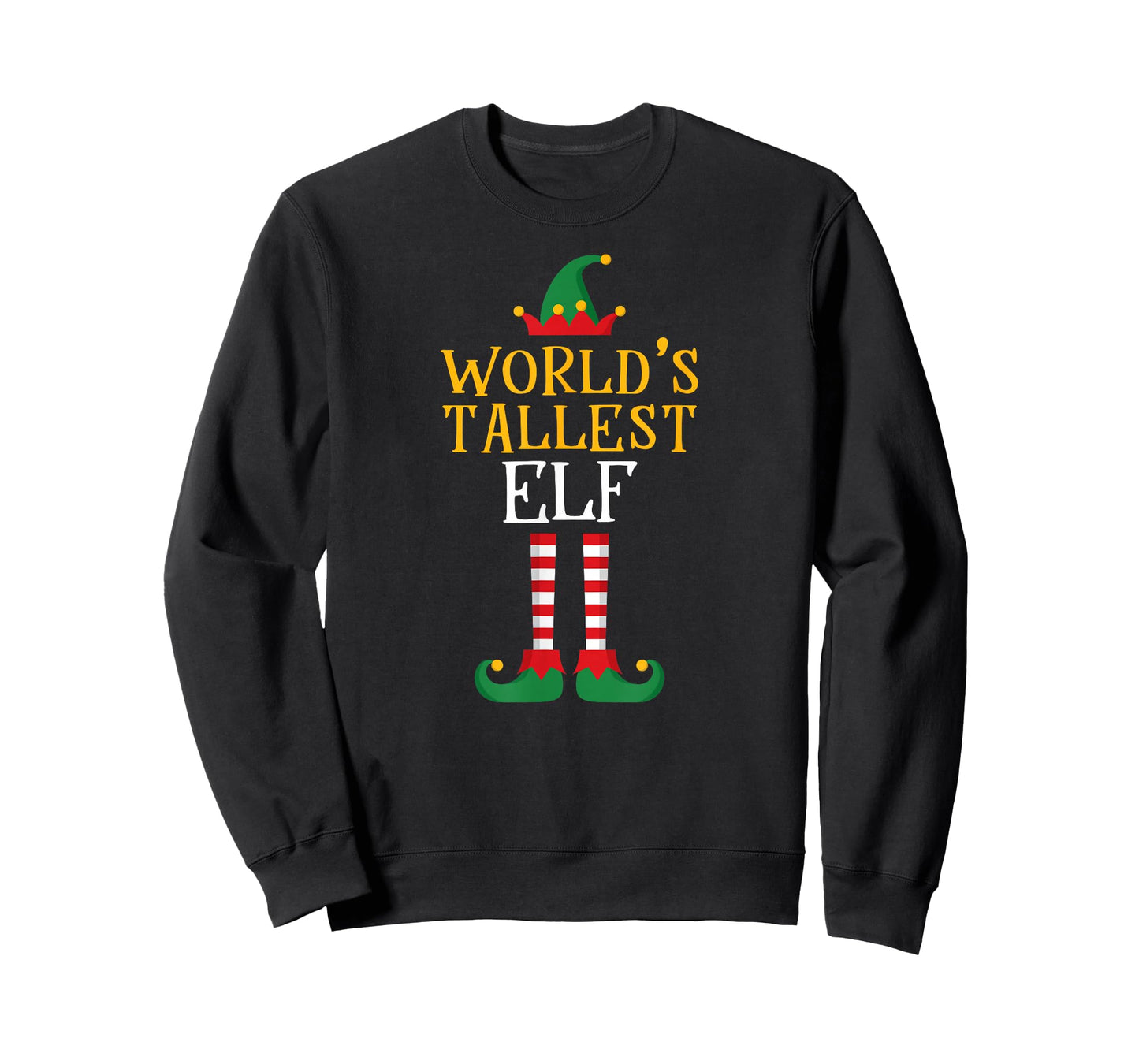 World's Tallest Elf T Shirt Xmas Tall Matching Family Helper T-Shirt