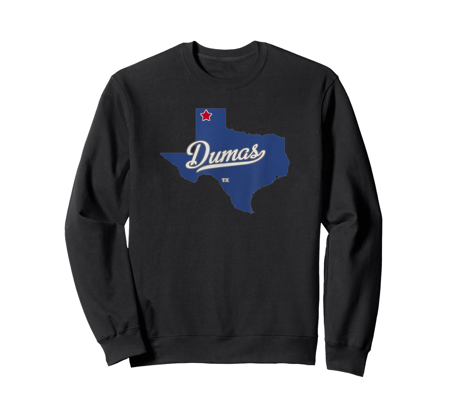 Dumas Texas TX Map T-Shirt