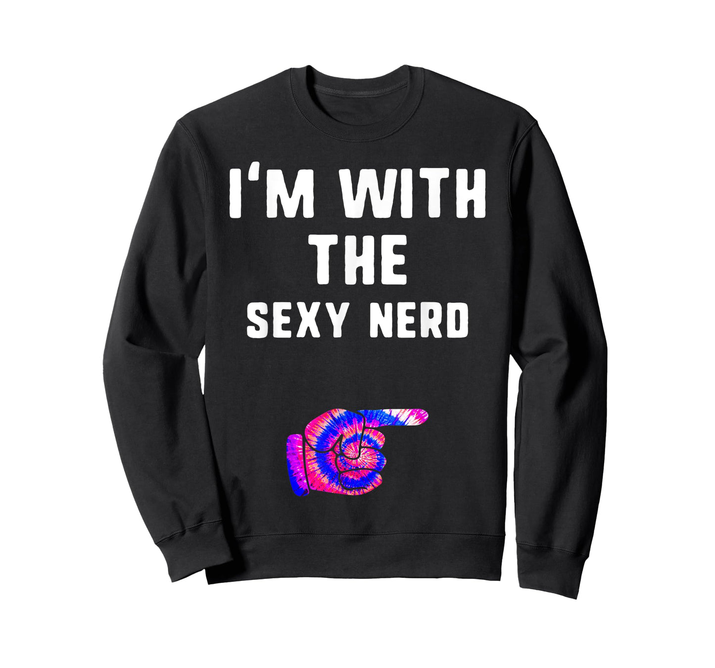 I'm With sexy nerd Tie Dye Halloween Matching Couple Costume T-Shirt