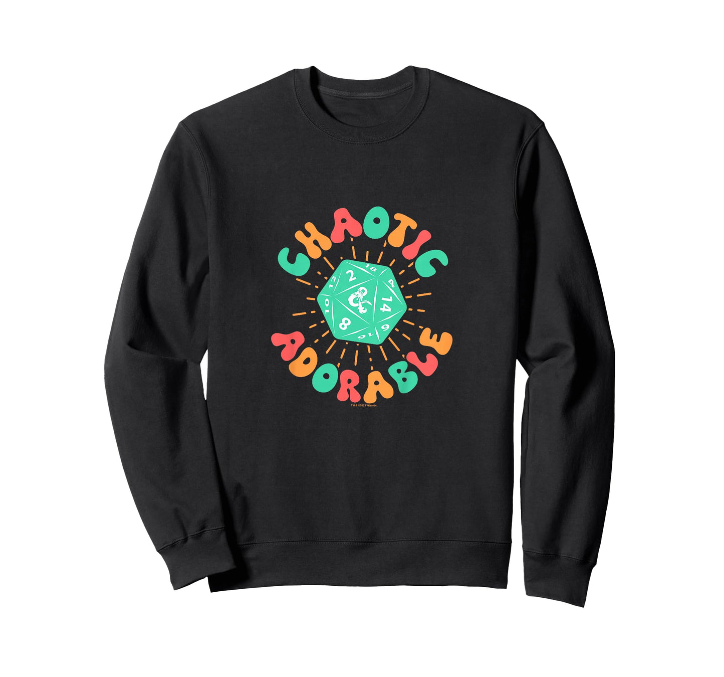 Dungeons & Dragons Chaotic Adorable Dragon Dice Youth Logo T-Shirt