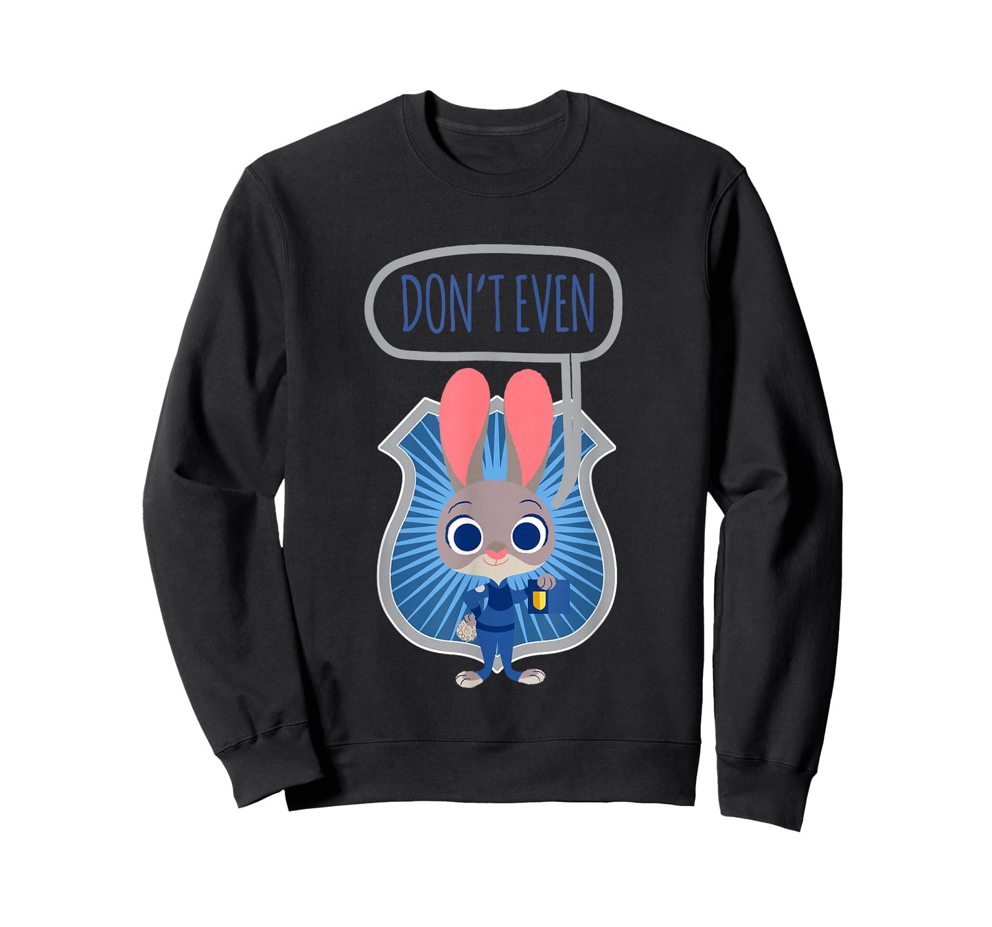 Disney Zootopia Judy Hopps Don't Even Bunny Officer Badge T-Shirt