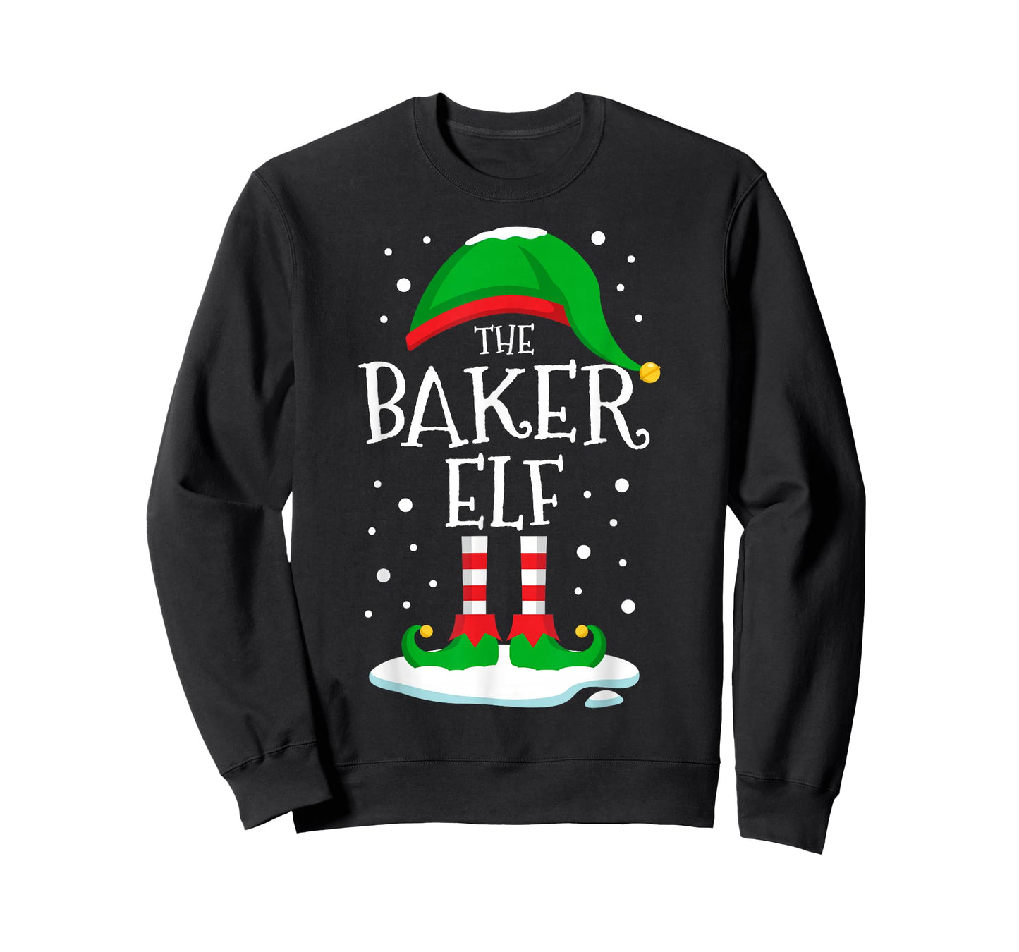 The Baker Elf Christmas Family Matching Xmas Baking Funny T-Shirt