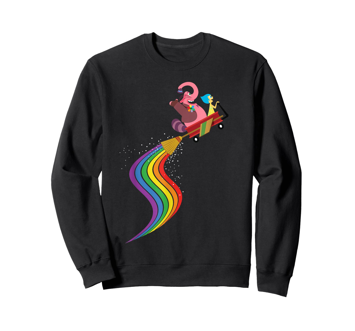 Disney Pixar Inside Out Bing Bong and Joy Rainbow T-Shirt