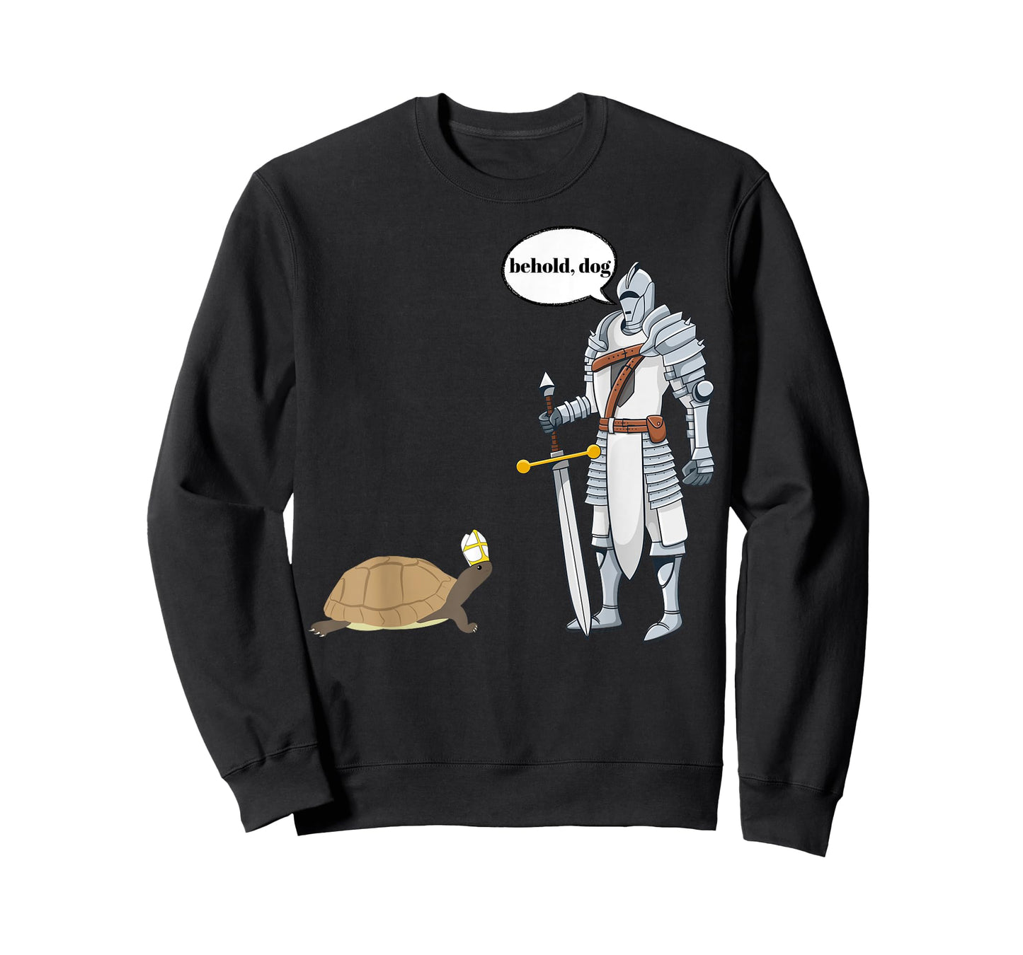 Behold Dog Funny Turtle Wearing A Priest Hat Hilarious Gamer T-Shirt