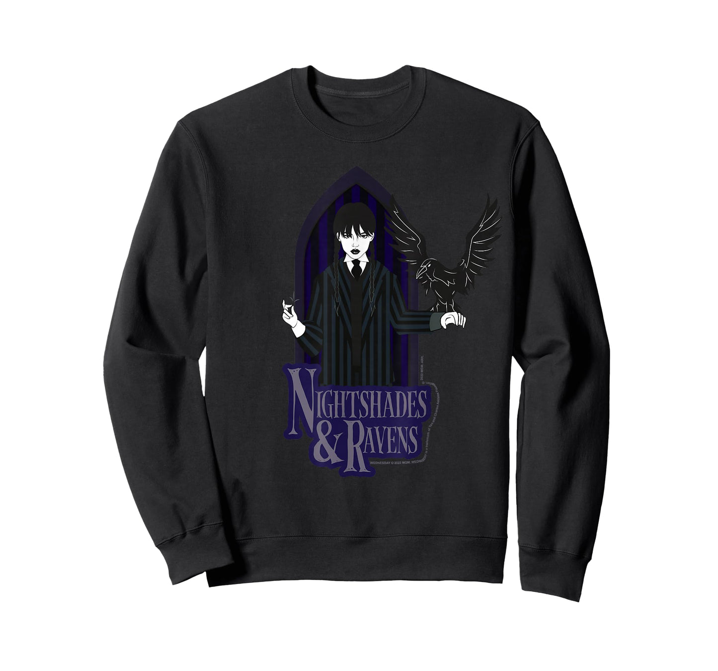 Wednesday Nightshade & Ravens Poster T-Shirt