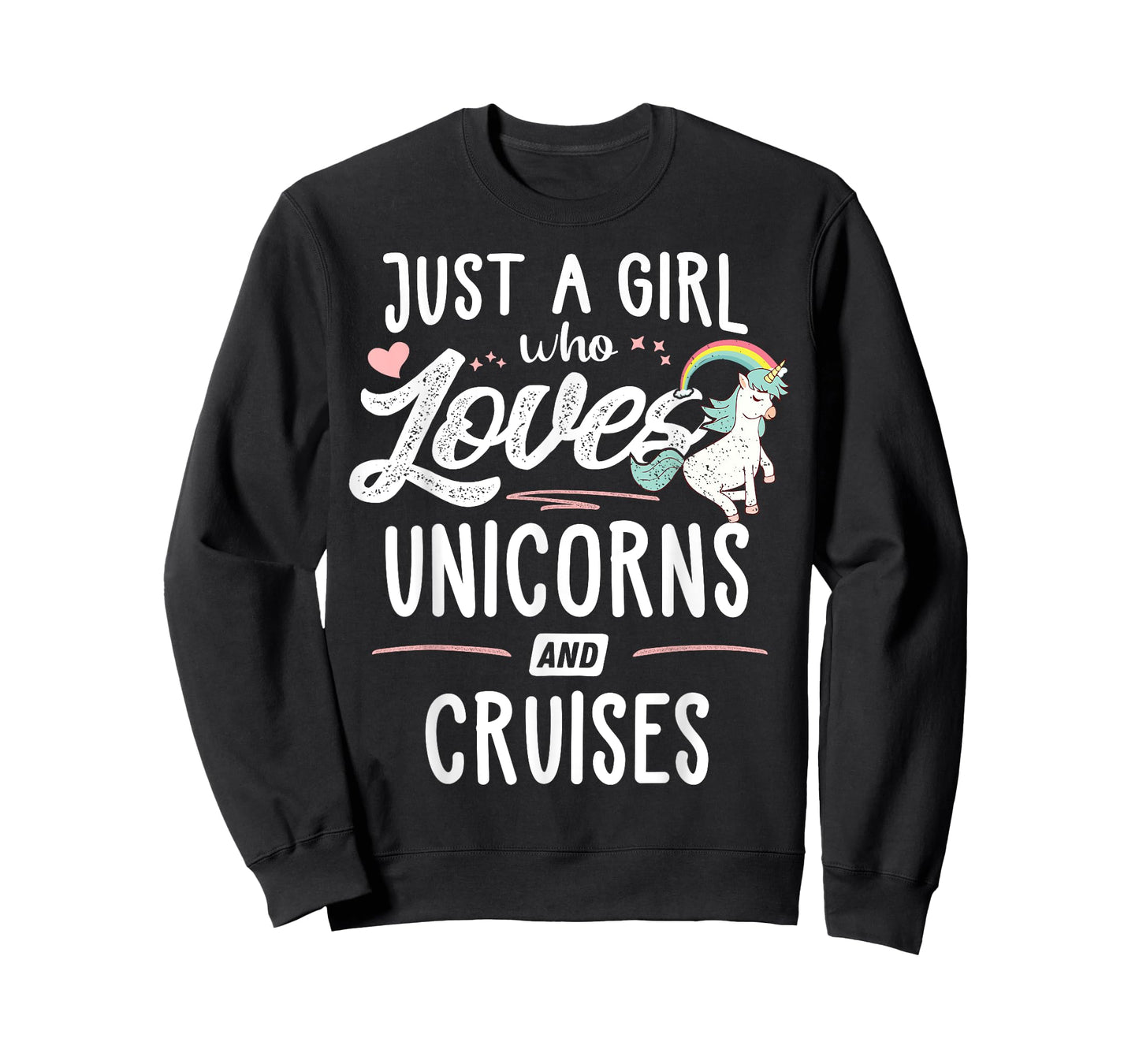 Just A Girl Who Loves Unicorns And Cruises Gift Women T-Shirt