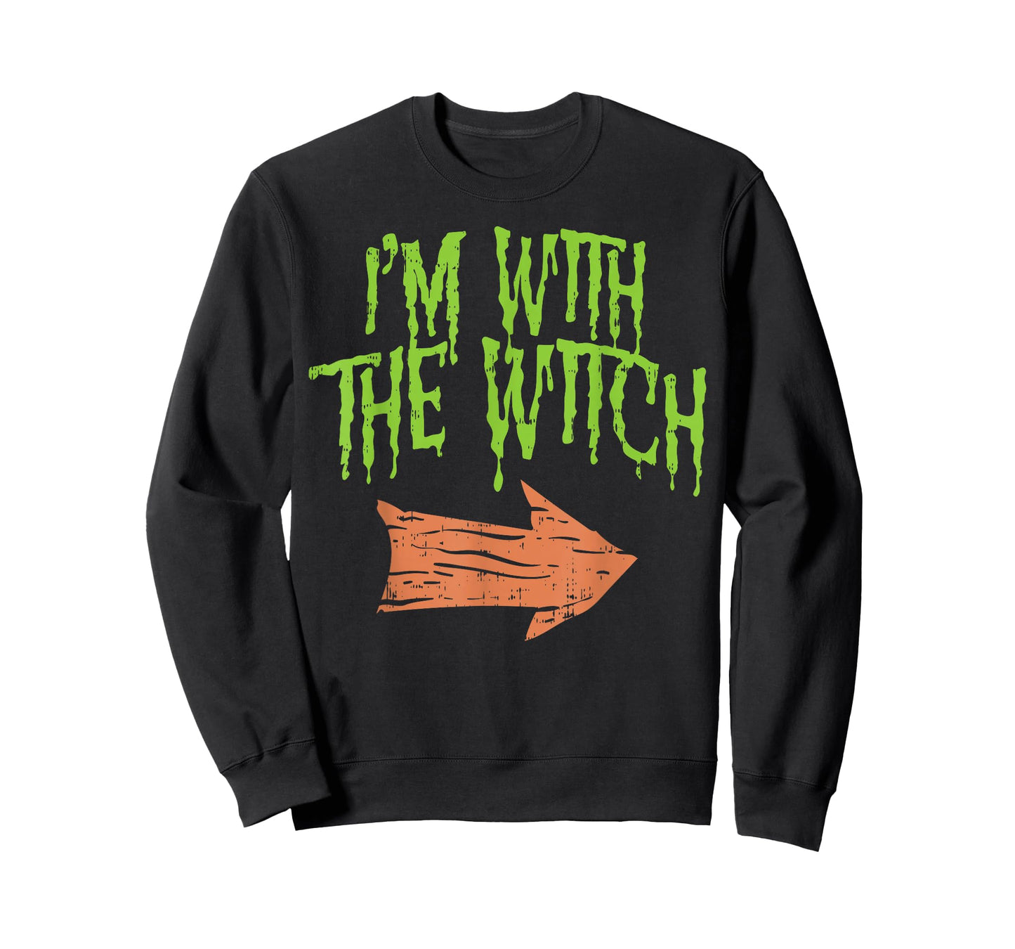 Im With The Witch Funny Husband Halloween Costume Couple Men T-Shirt