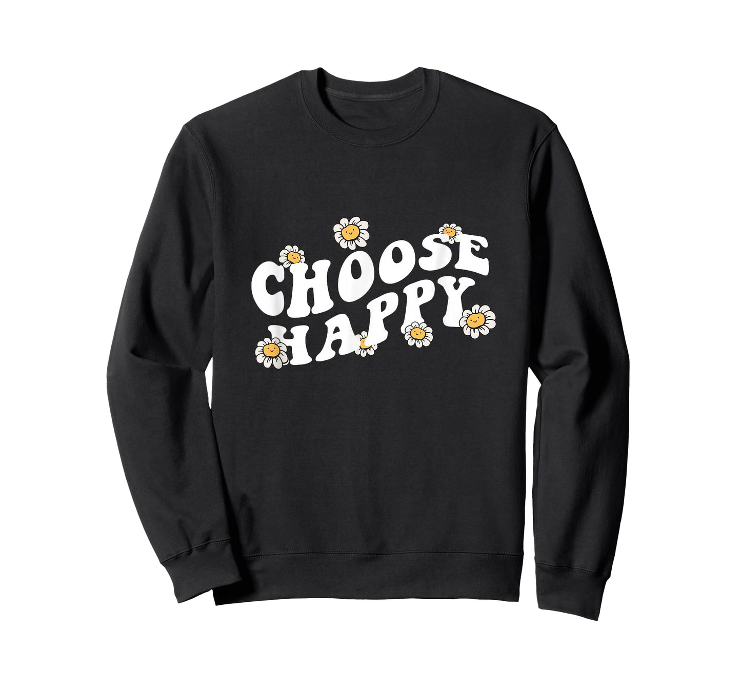 Choose Happy Shirt Groovy Happiness Quote Positive Message T-Shirt