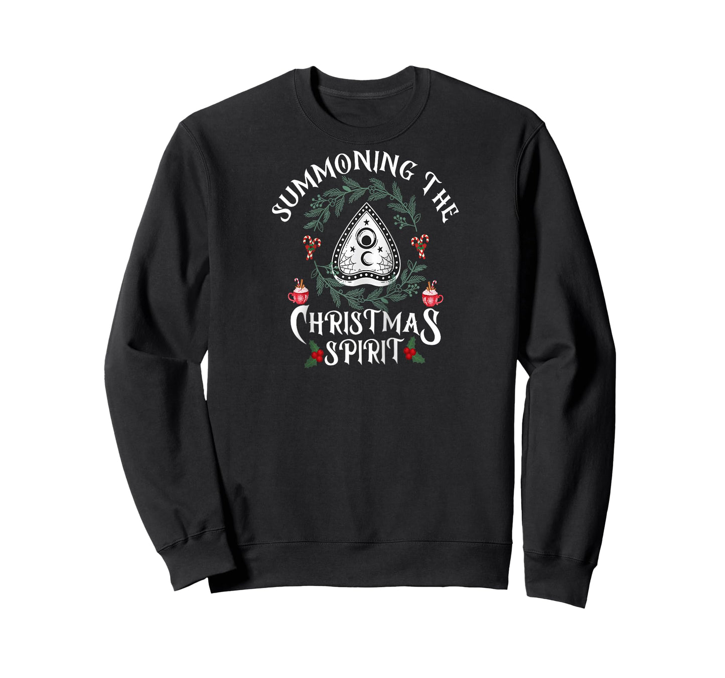 Retro Funny Dancing Summoning The Holiday Spirits Christmas Raglan Baseball Tee