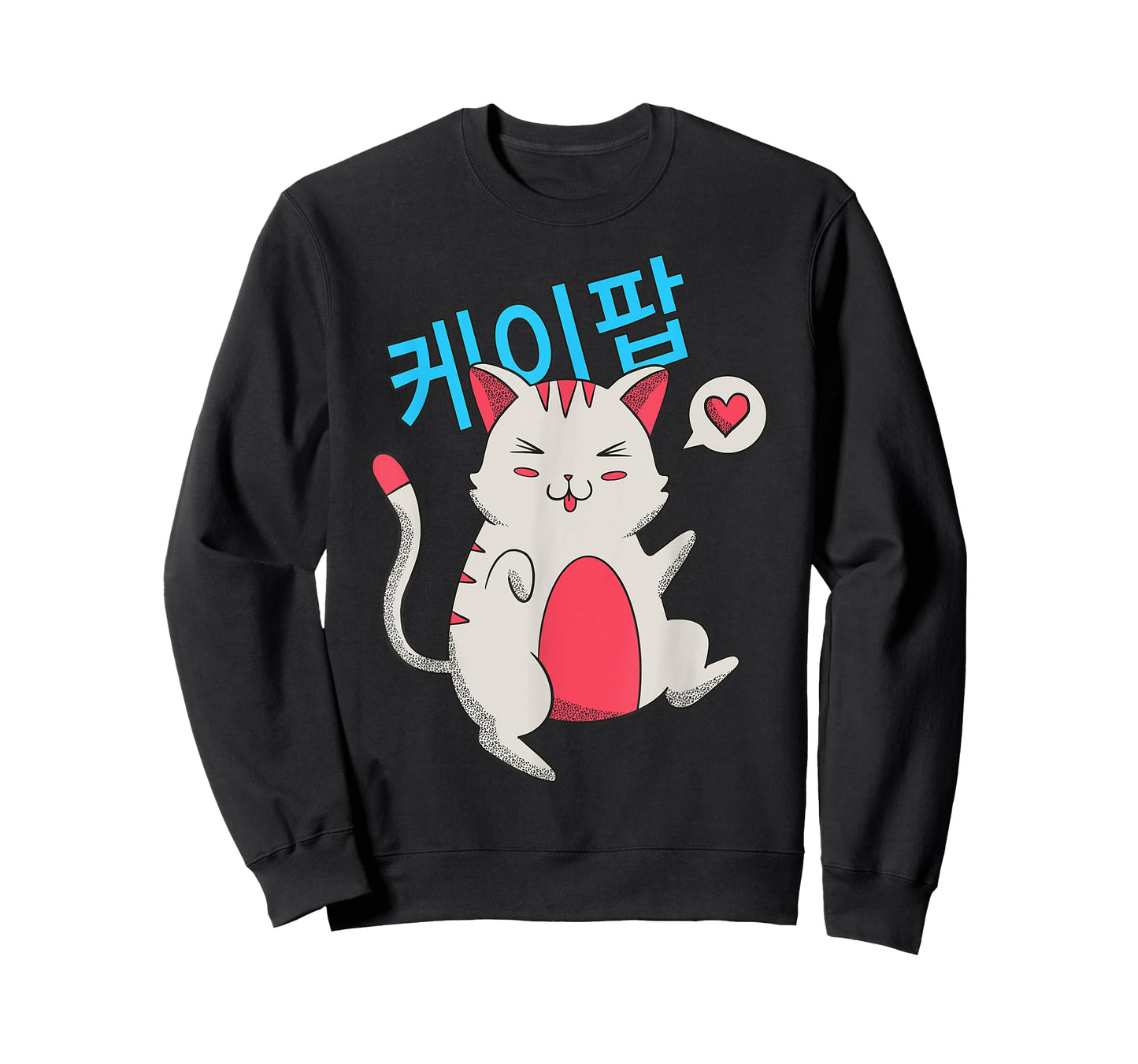 K-Pop Cat Graphic Shirts Kawaii Cute K Pop Korean Teen Girls T-Shirt