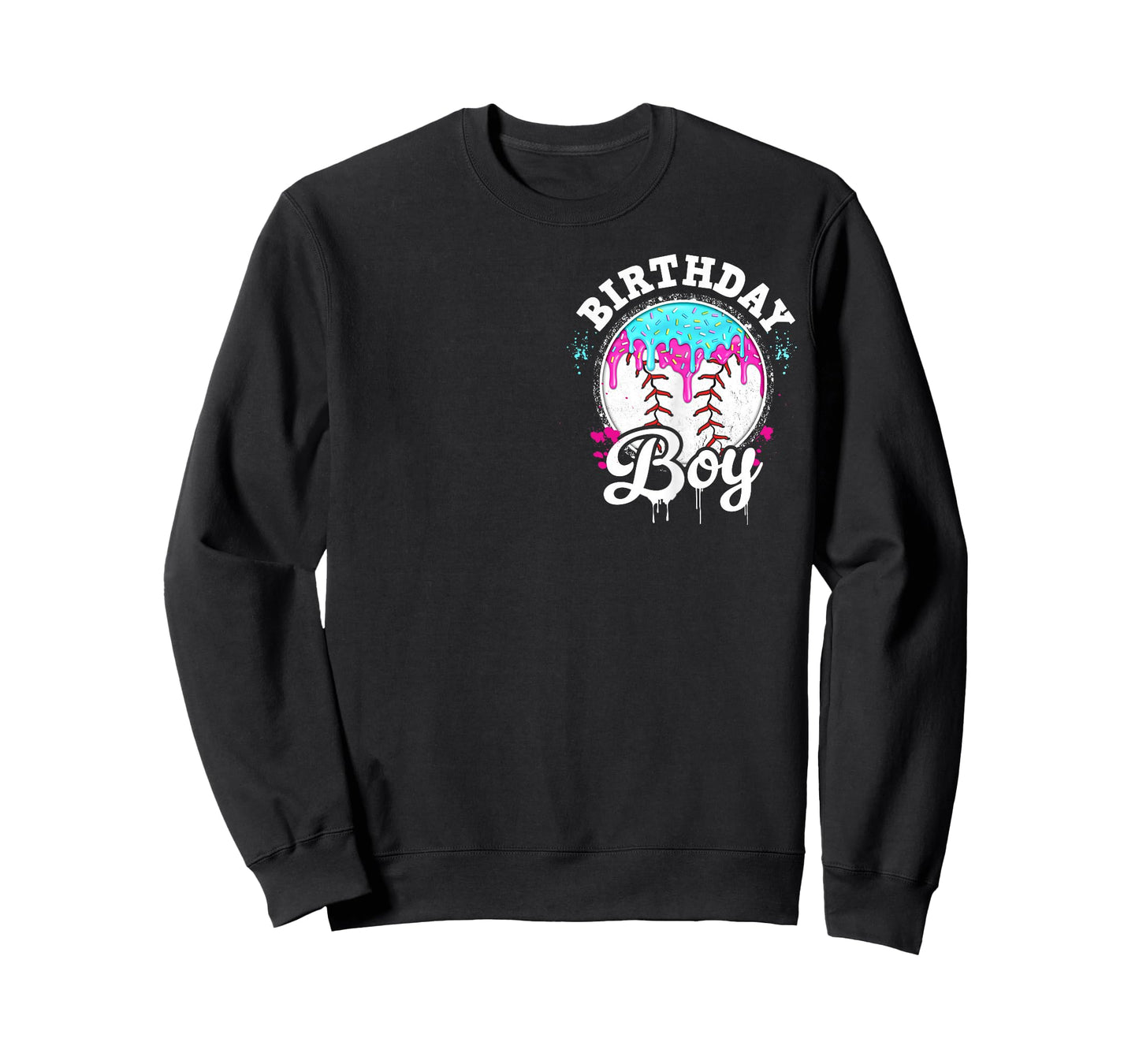 Baseball 5 Year Old Ice Cream Drip 5th Birthday Boy Number 5 T-Shirt