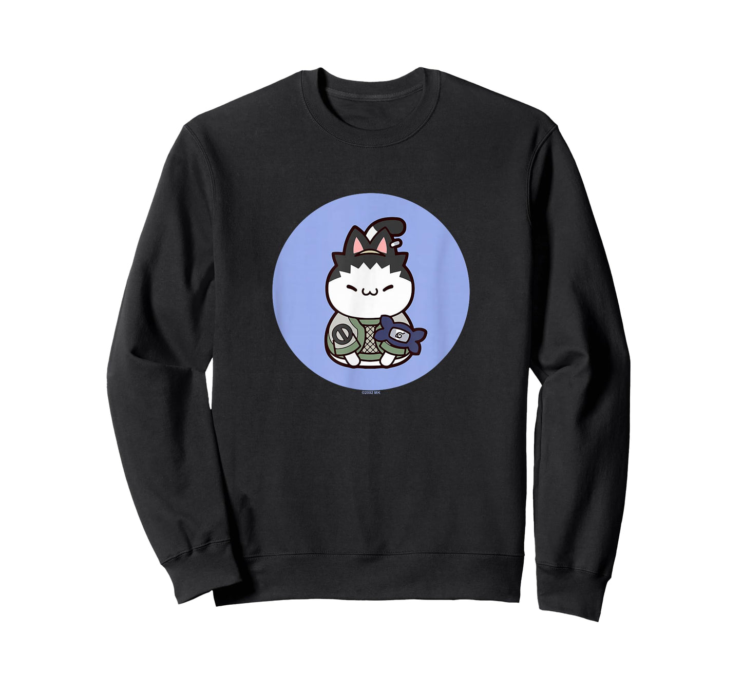 Nyaruto Cute Shikamaru Nara Cat Circle Big Chest Portrait T-Shirt