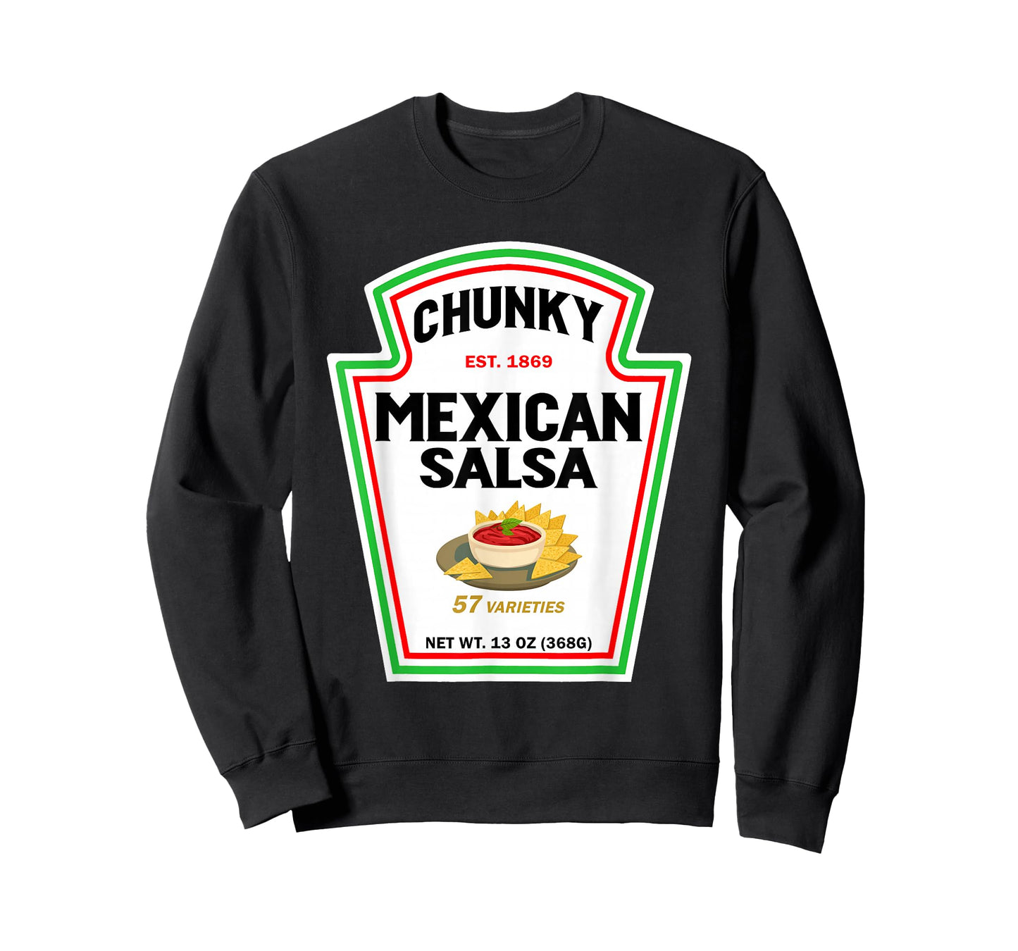 Halloween Matching Costume Chunky Mexican Salsa Bottle Label T-Shirt