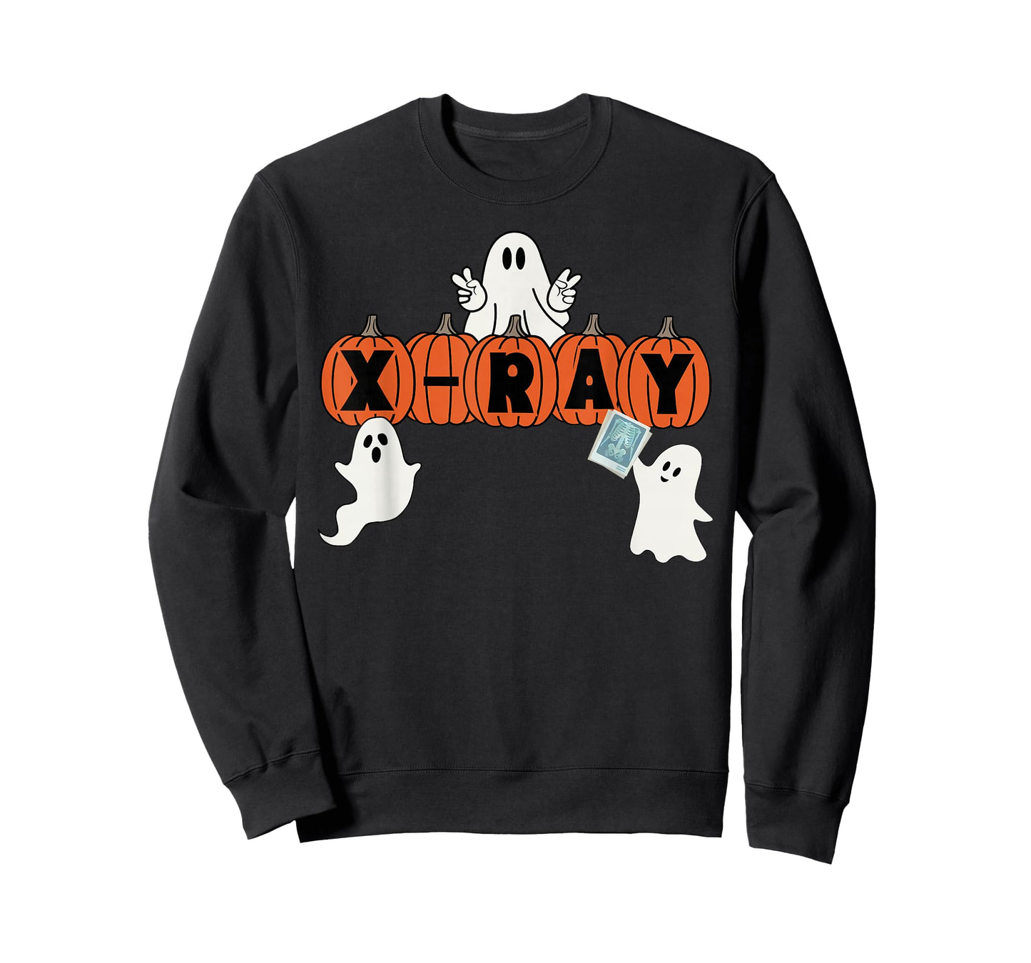 Funny X-Ray Tech Halloween Pumpkins Ghost Radiology Tech T-Shirt