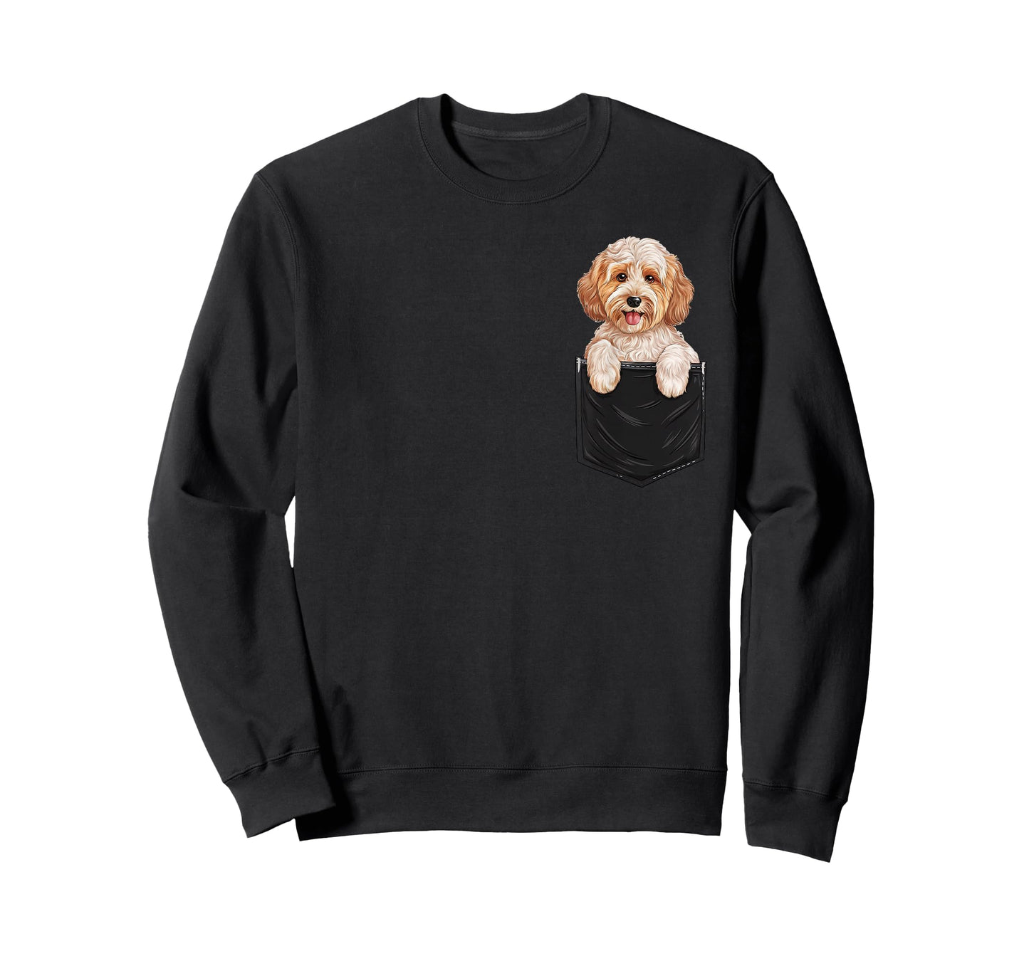 Funny Cockapoo In Pocket Dog Mom Dad T-Shirt