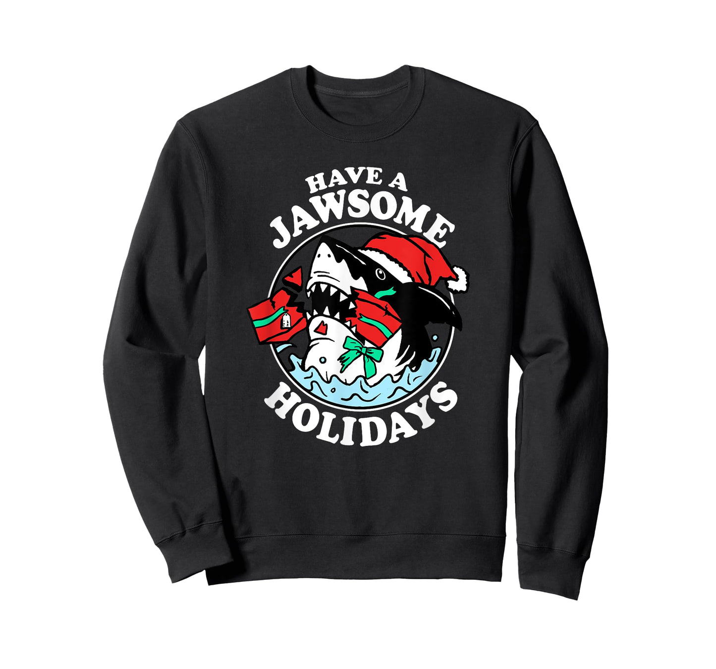 Trendy Christmas Have A Jawsome Holidays Christmas Shark T-Shirt