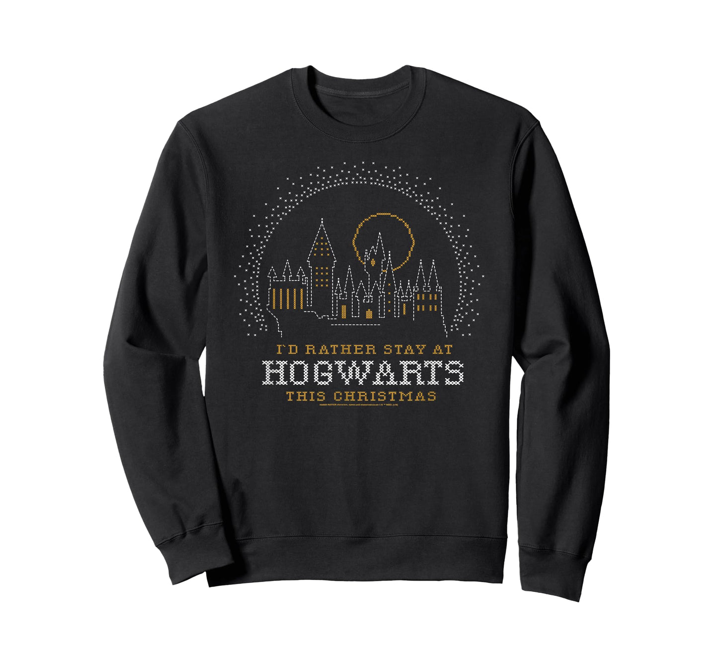 Harry Potter I'd Rather Stay At Hogwarts This Christmas T-Shirt