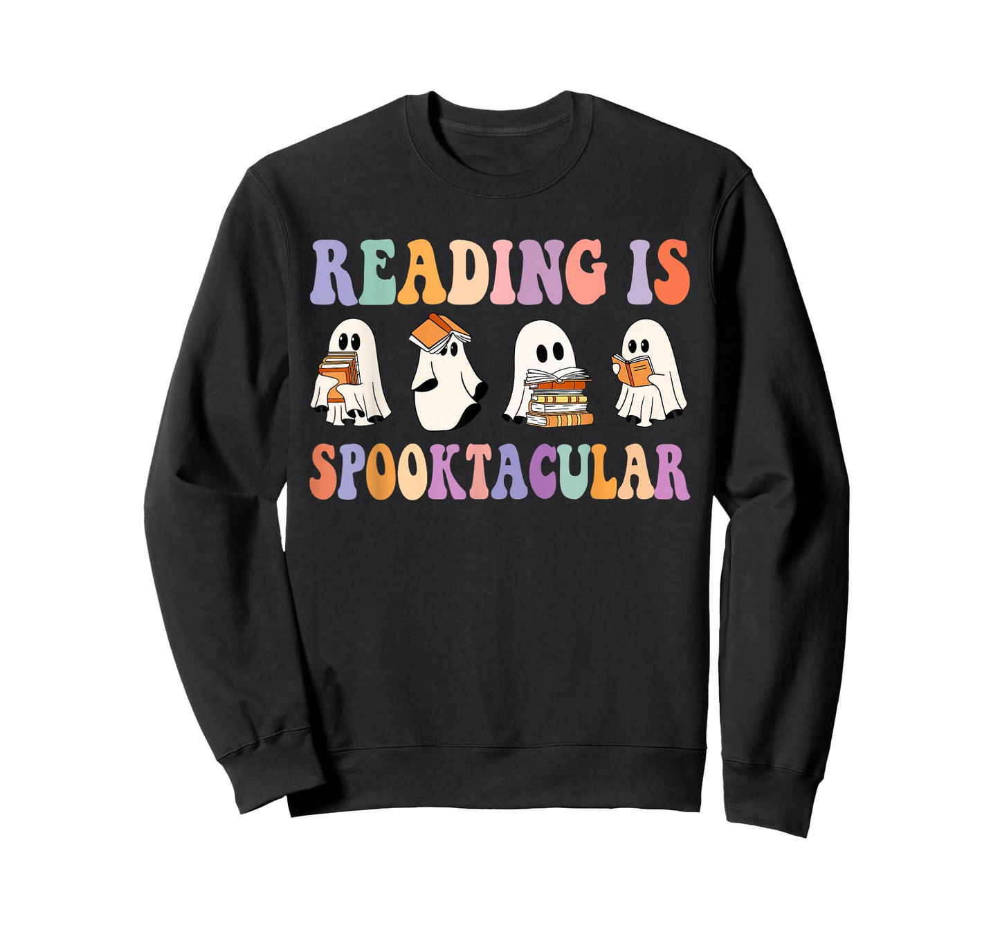 Ghost Reading Is Spooktacular Halloween Ghost Reading Books T-Shirt